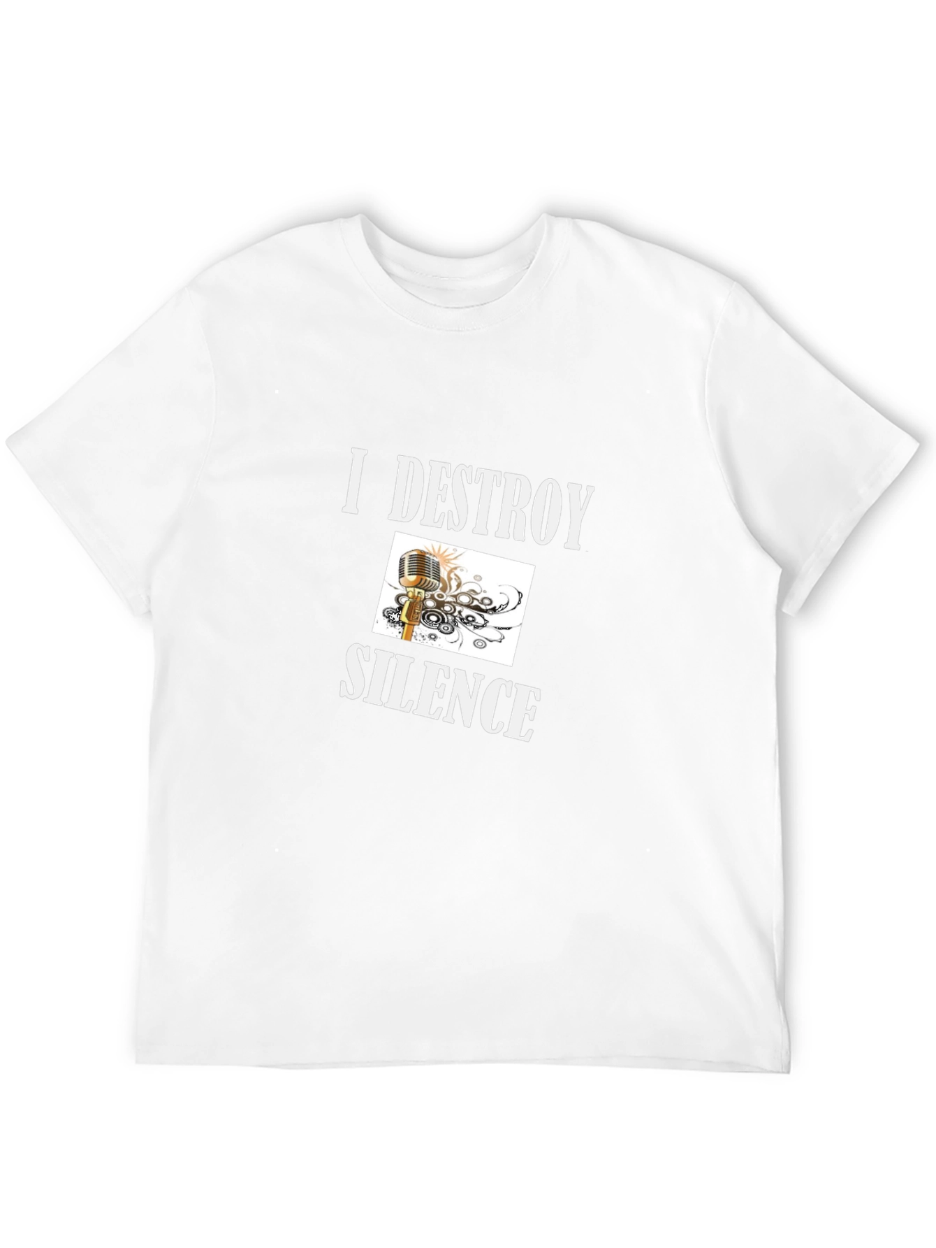 I Destroy Silence Graphic T-Shirt - Black