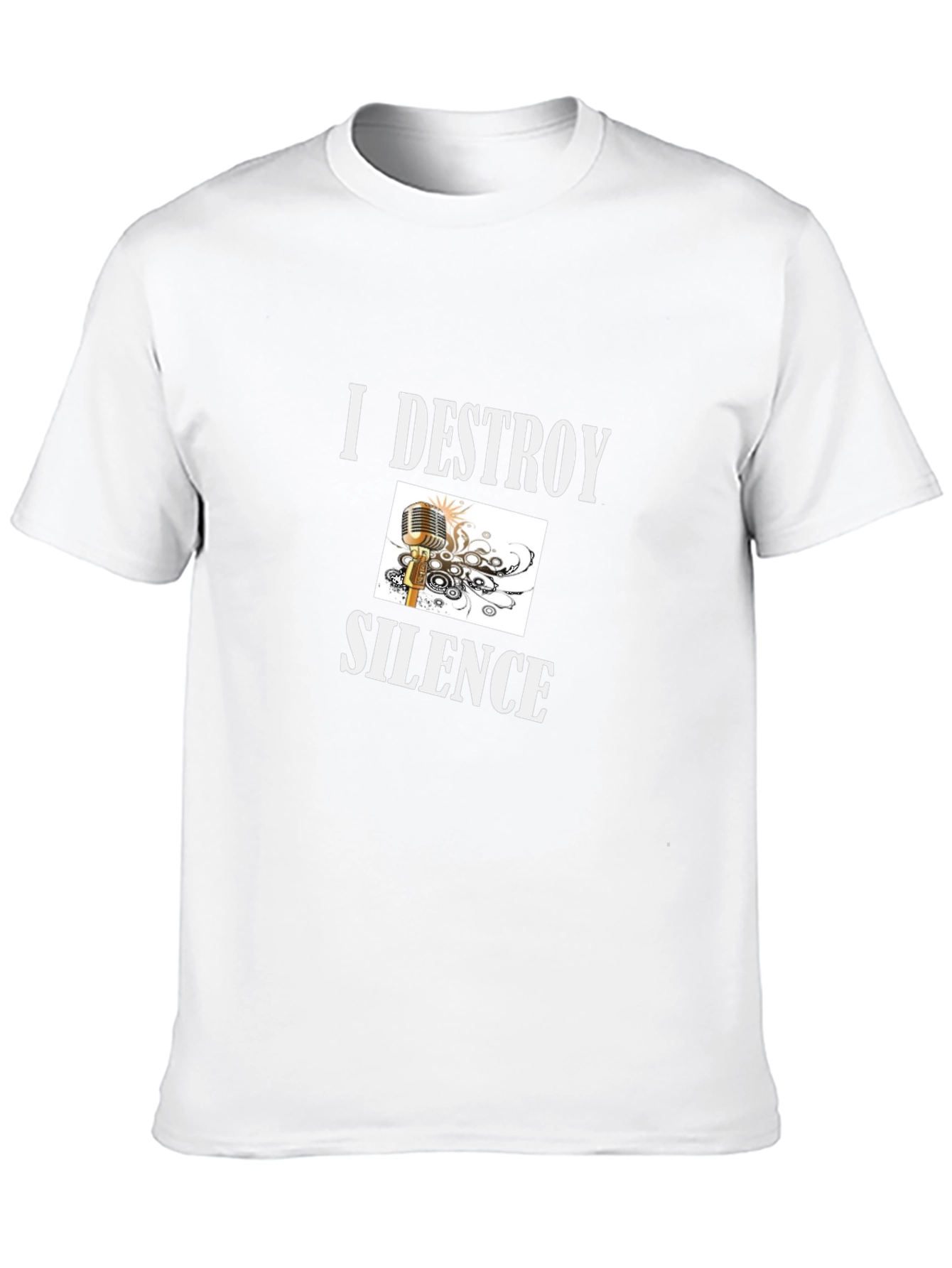 I Destroy Silence Graphic T-Shirt - Black