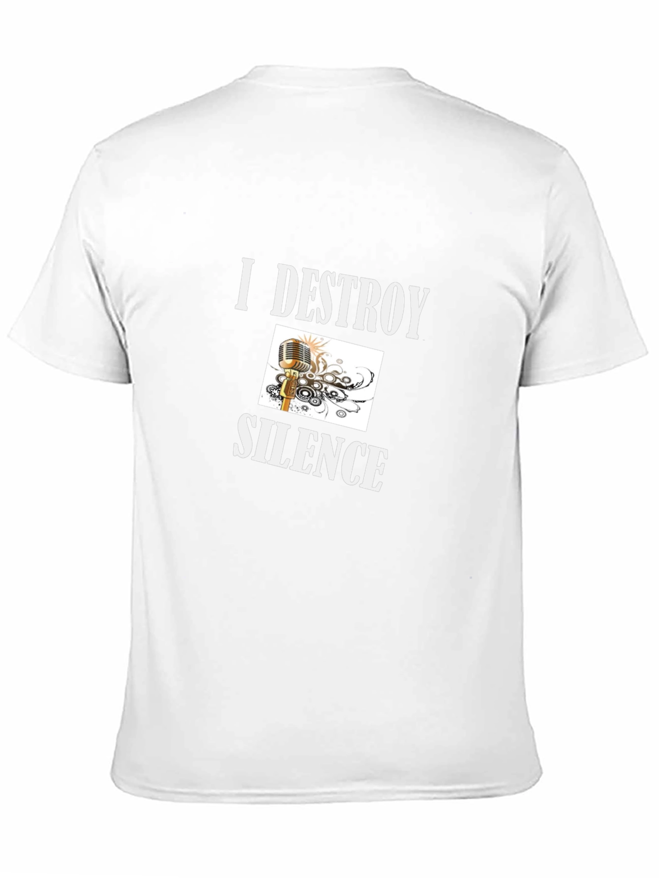 I Destroy Silence Graphic T-Shirt - Black