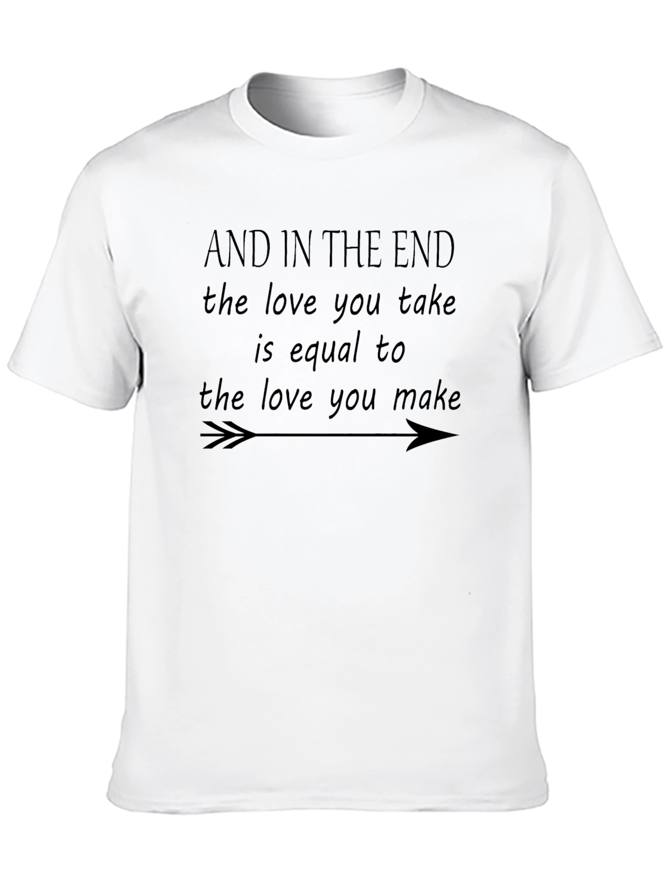 The Love You Take Black Graphic T-Shirt