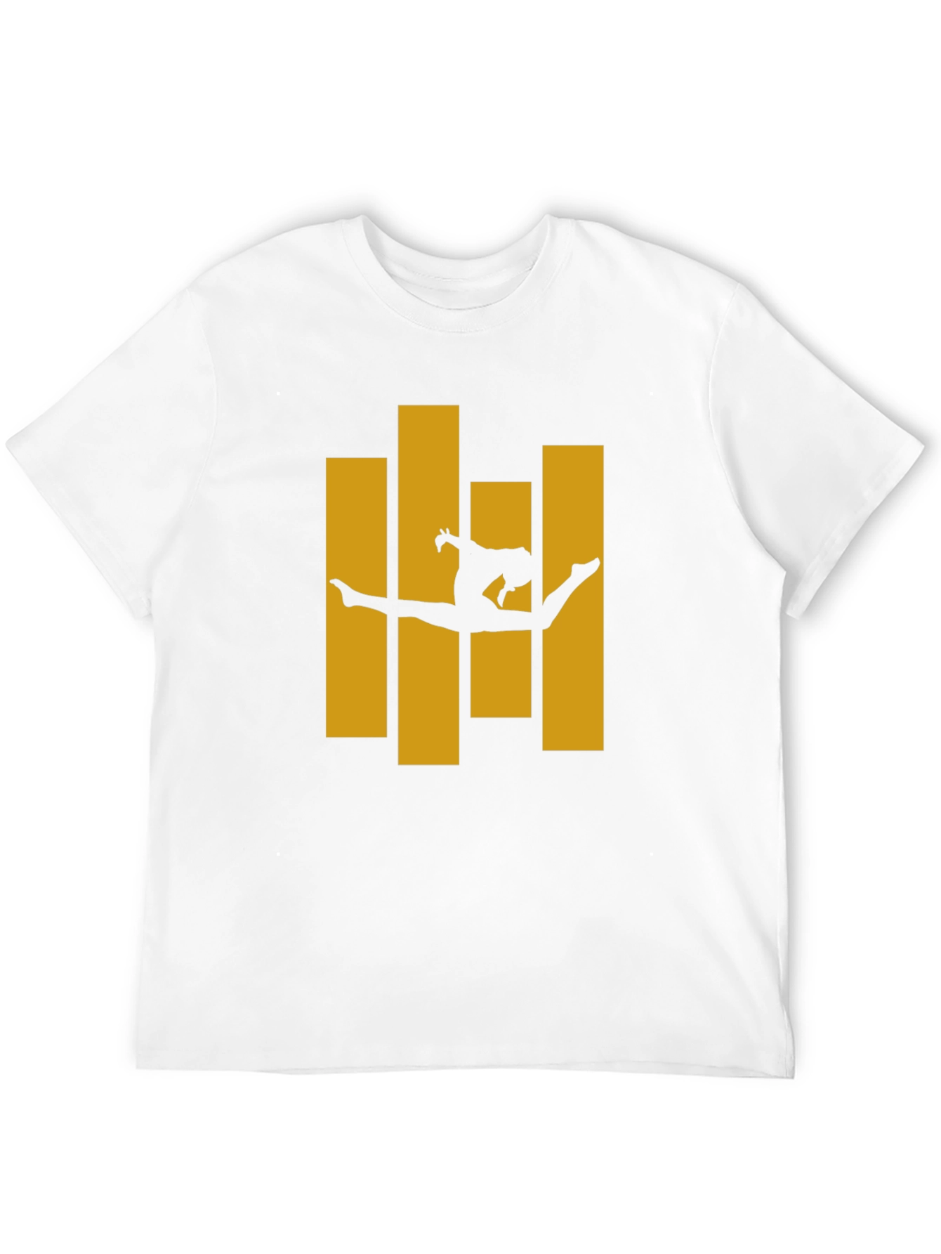 Gymnast Silhouette Graphic Tee - Black
