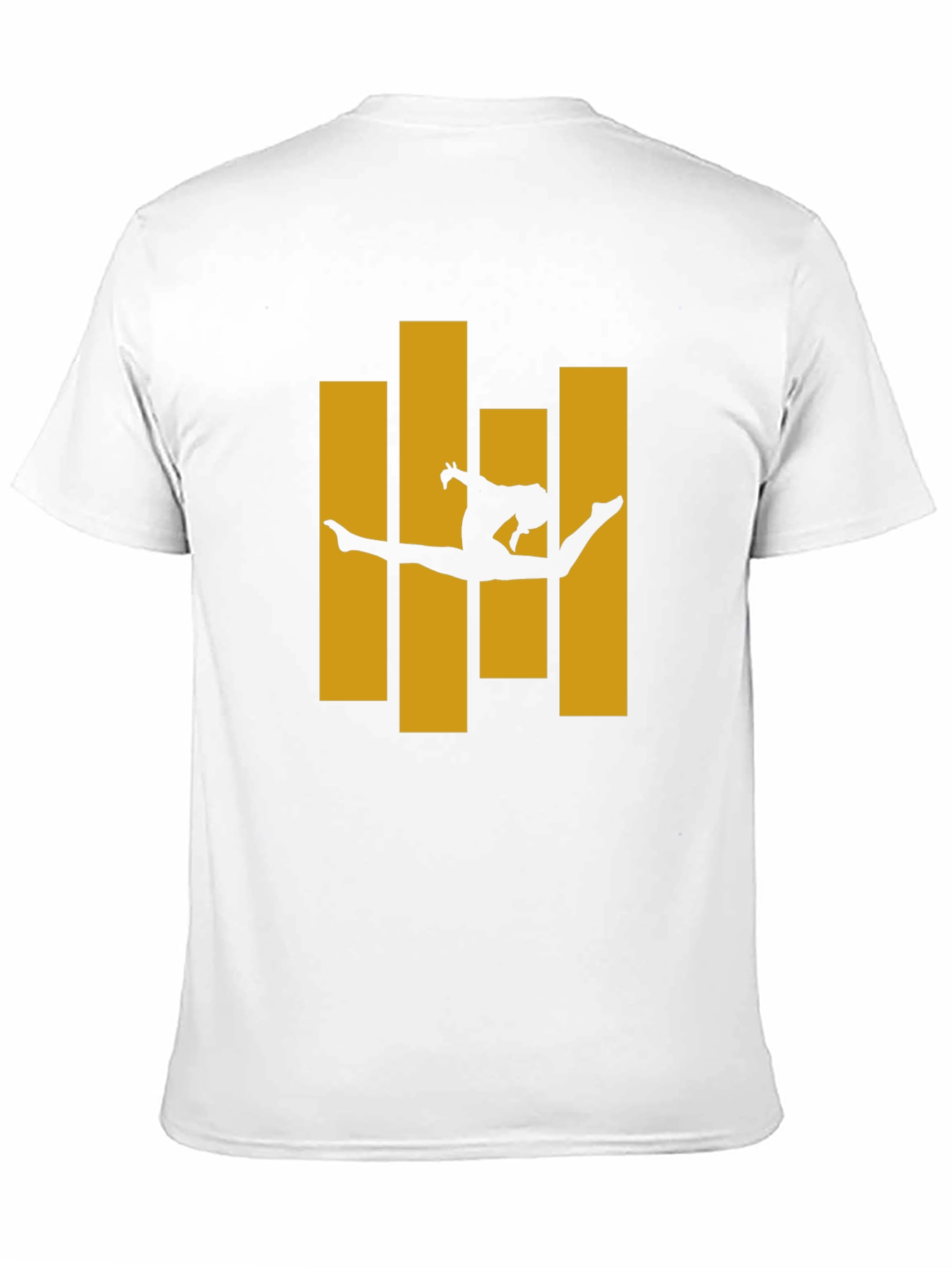 Gymnast Silhouette Graphic Tee - Black