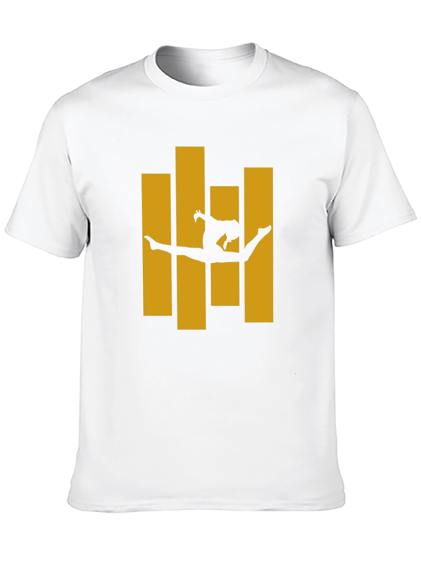 Gymnast Silhouette Graphic Tee - Black