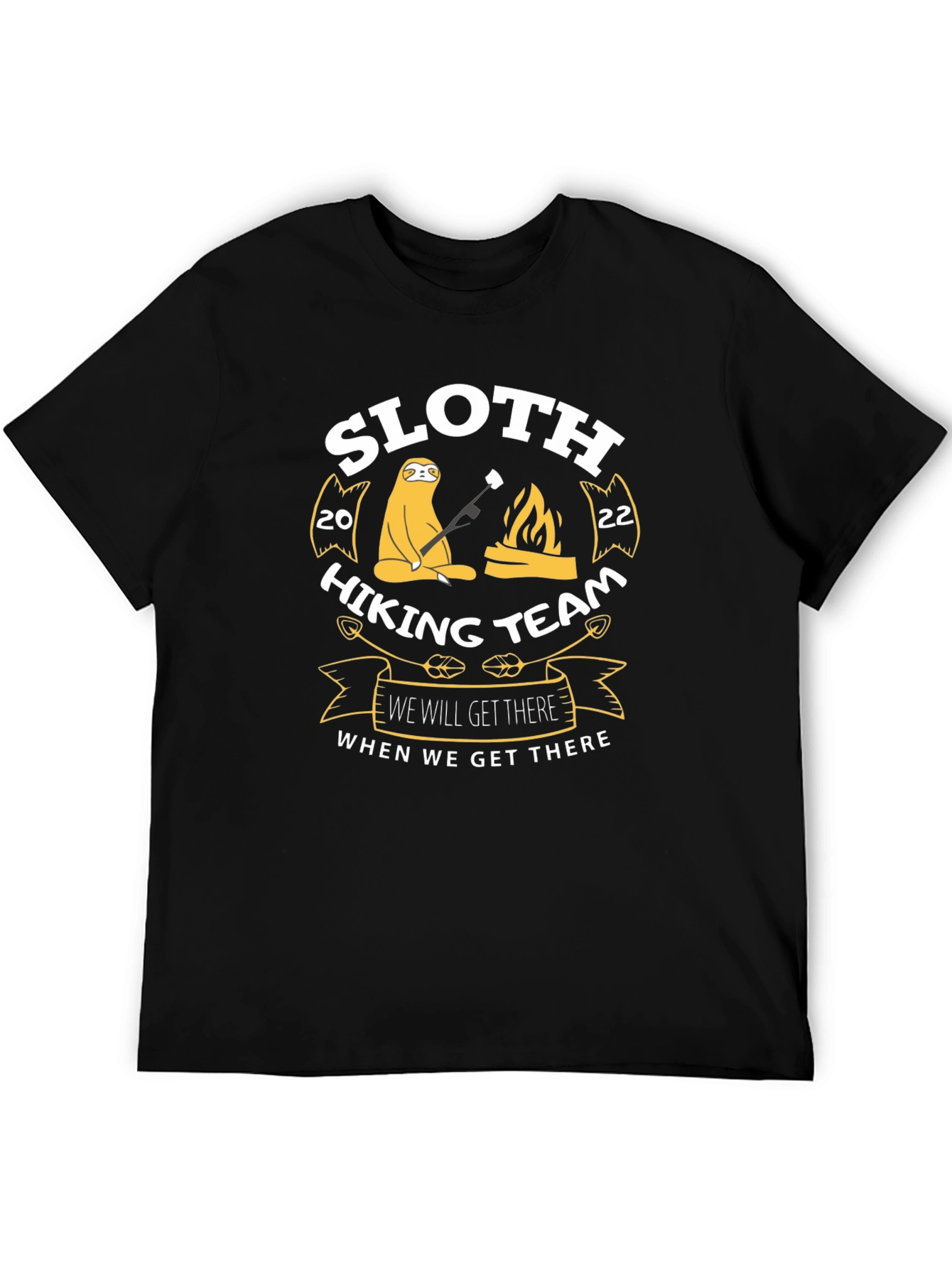 Sloth Hiking Team T-Shirt - Funny Graphic Tee