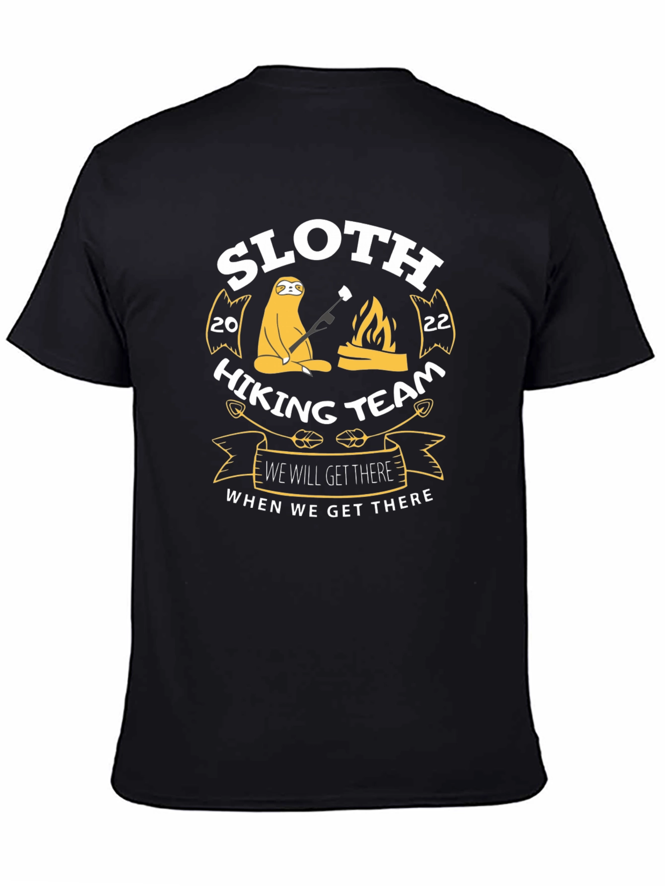 Sloth Hiking Team T-Shirt - Funny Graphic Tee