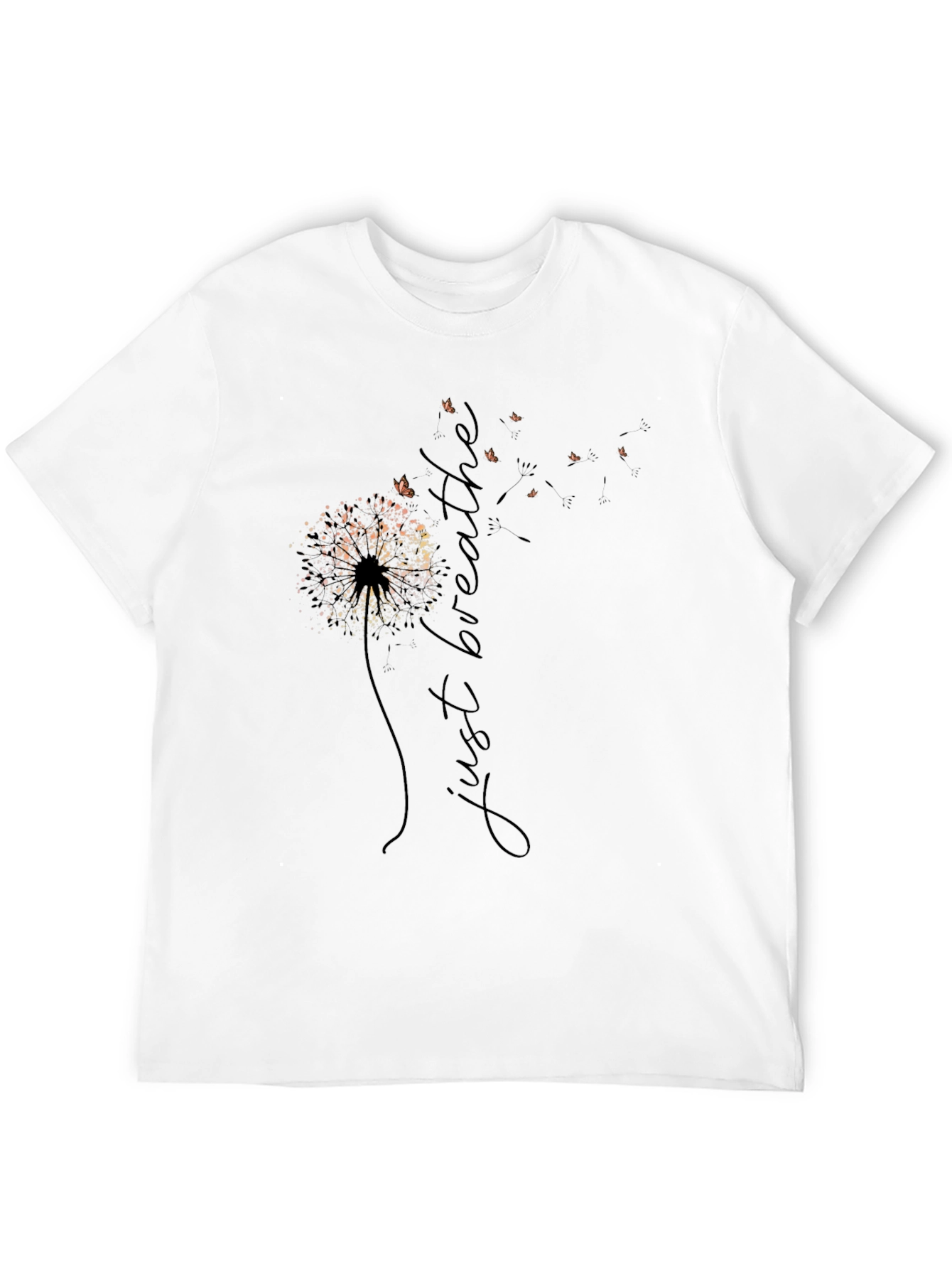 Just Breathe Dandelion Graphic Tee - Relaxed Fit