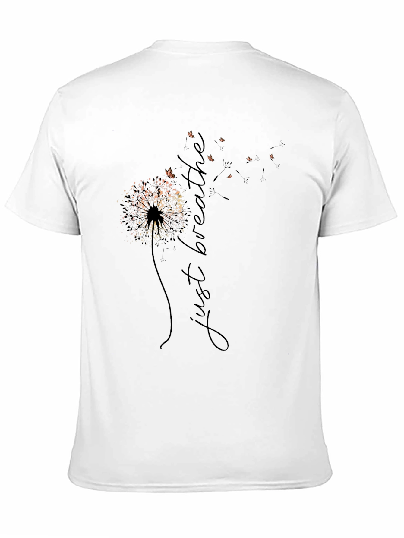 Just Breathe Dandelion Graphic Tee - Relaxed Fit