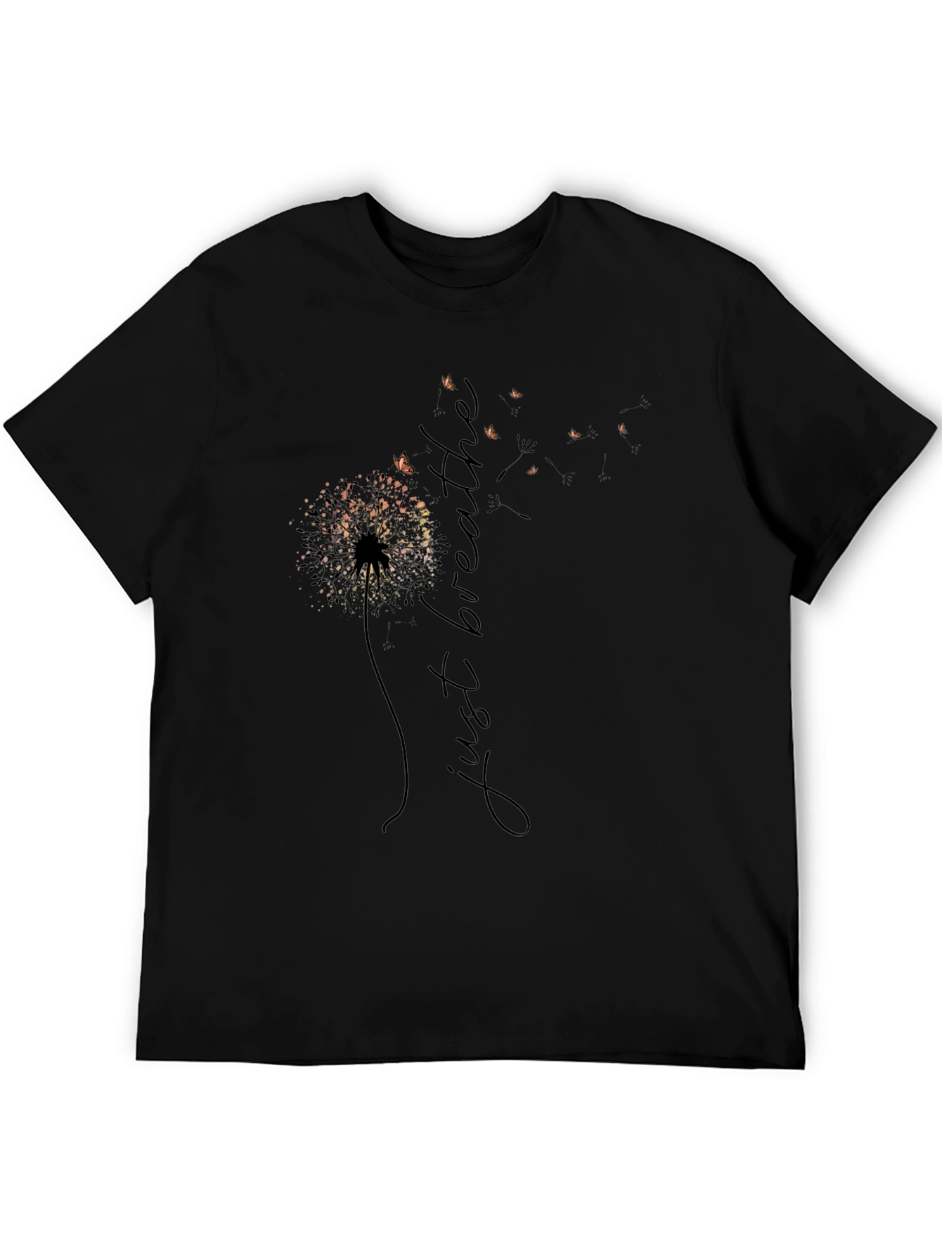 Just Breathe Dandelion Graphic Tee - Relaxed Fit