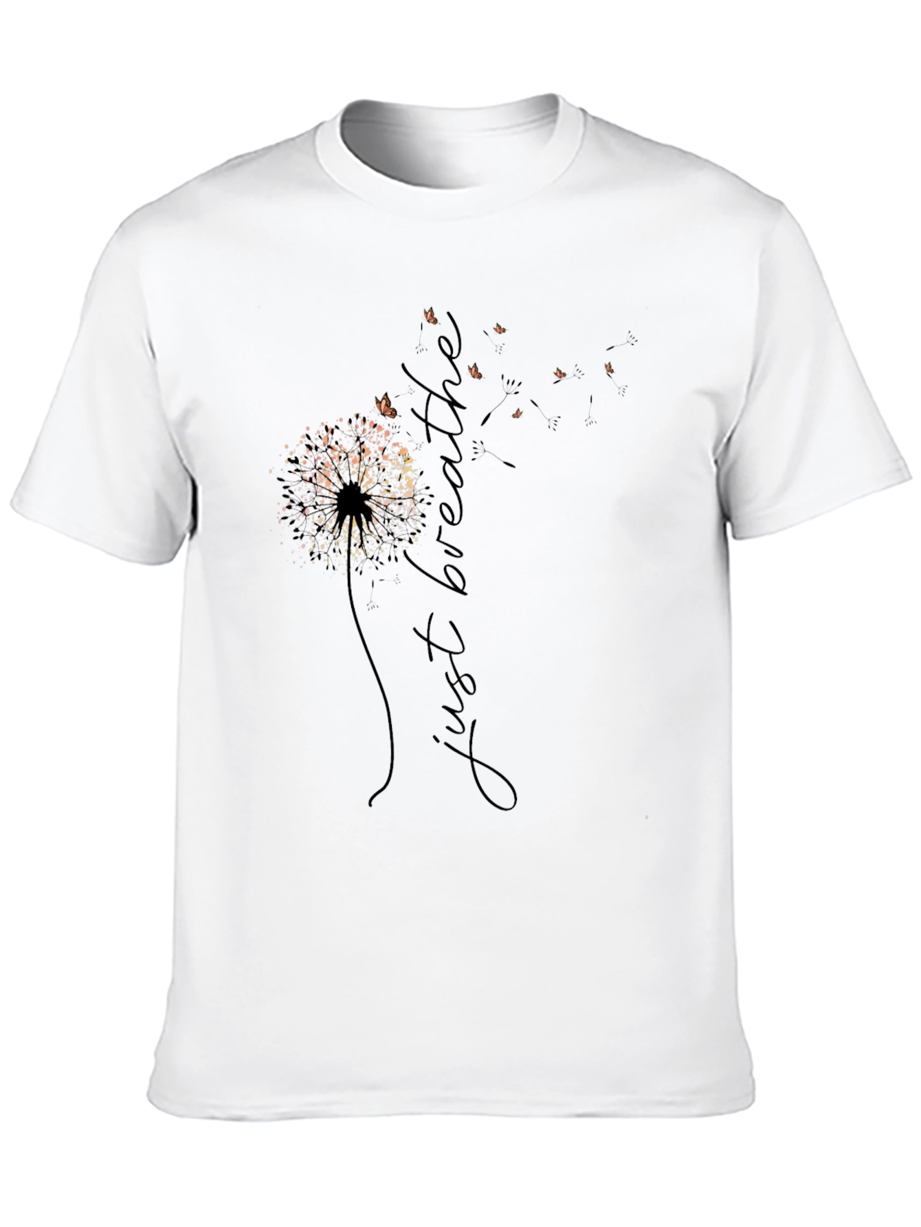 Just Breathe Dandelion Graphic Tee - Relaxed Fit