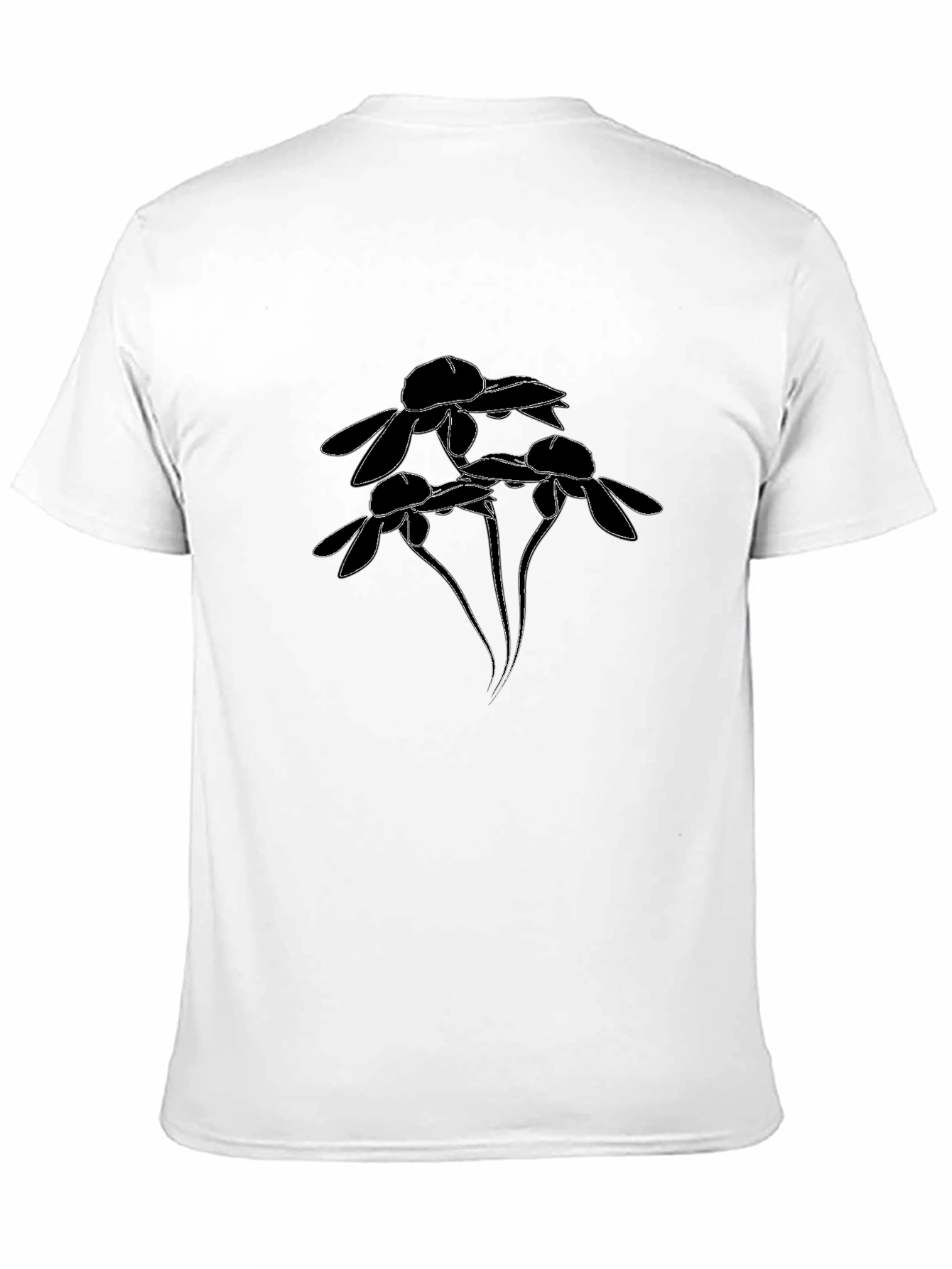 Black Floral Graphic Print T-Shirt