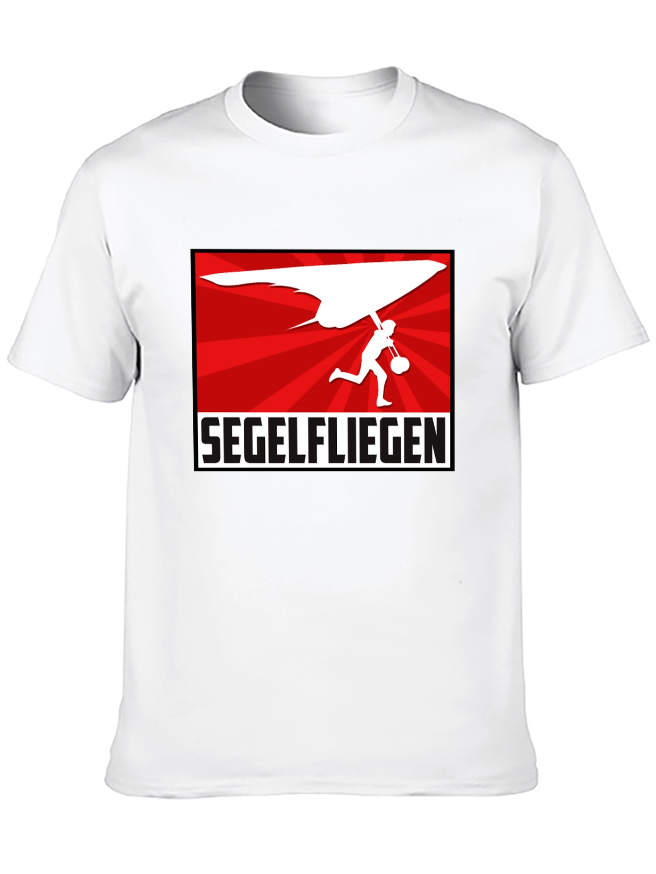 Segelfliegen Hang Gliding Black T-Shirt