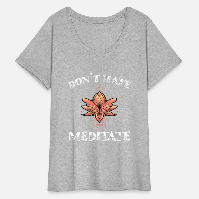 Don't Hate Meditate Lotus Mandala Art