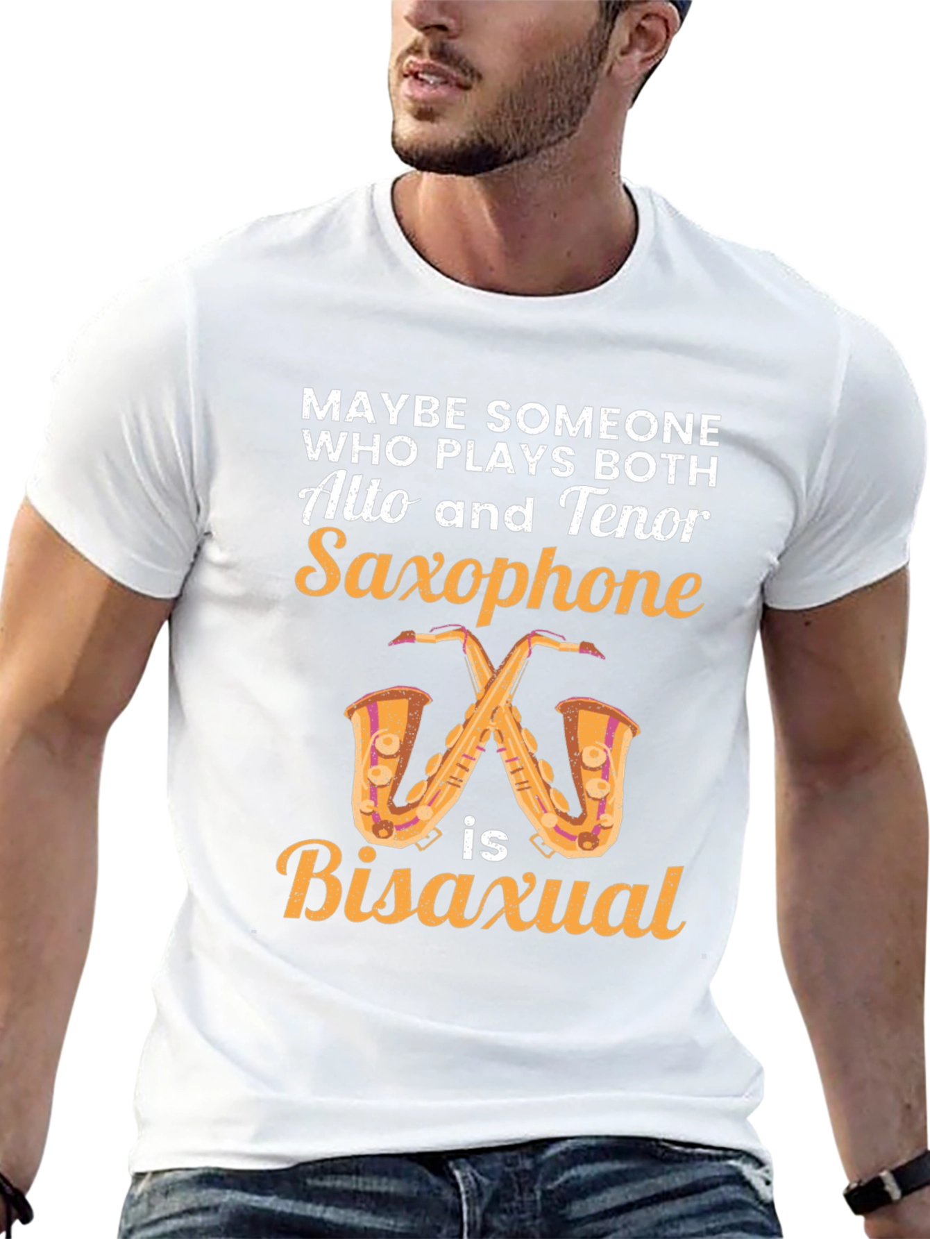Alto and Tenor Saxophone Bisexual T-Shirt