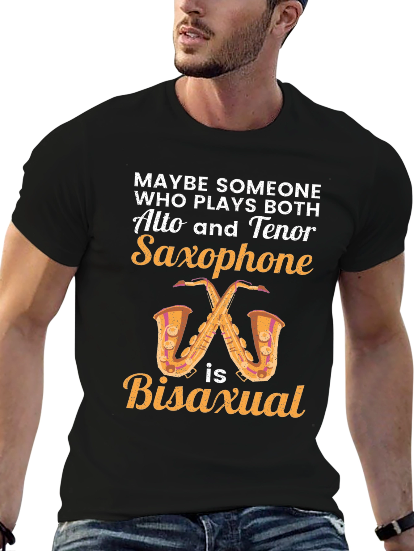 Alto and Tenor Saxophone Bisexual T-Shirt