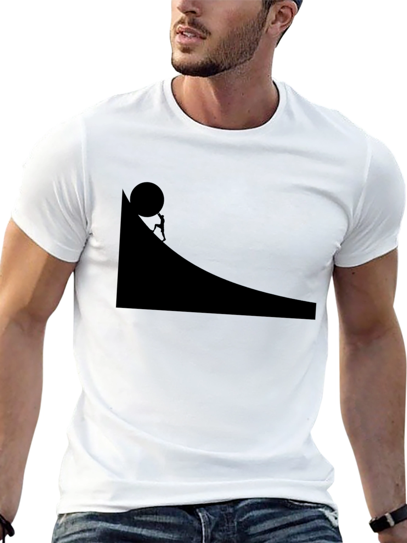 Sisyphus T-Shirt - Classic Myth Design