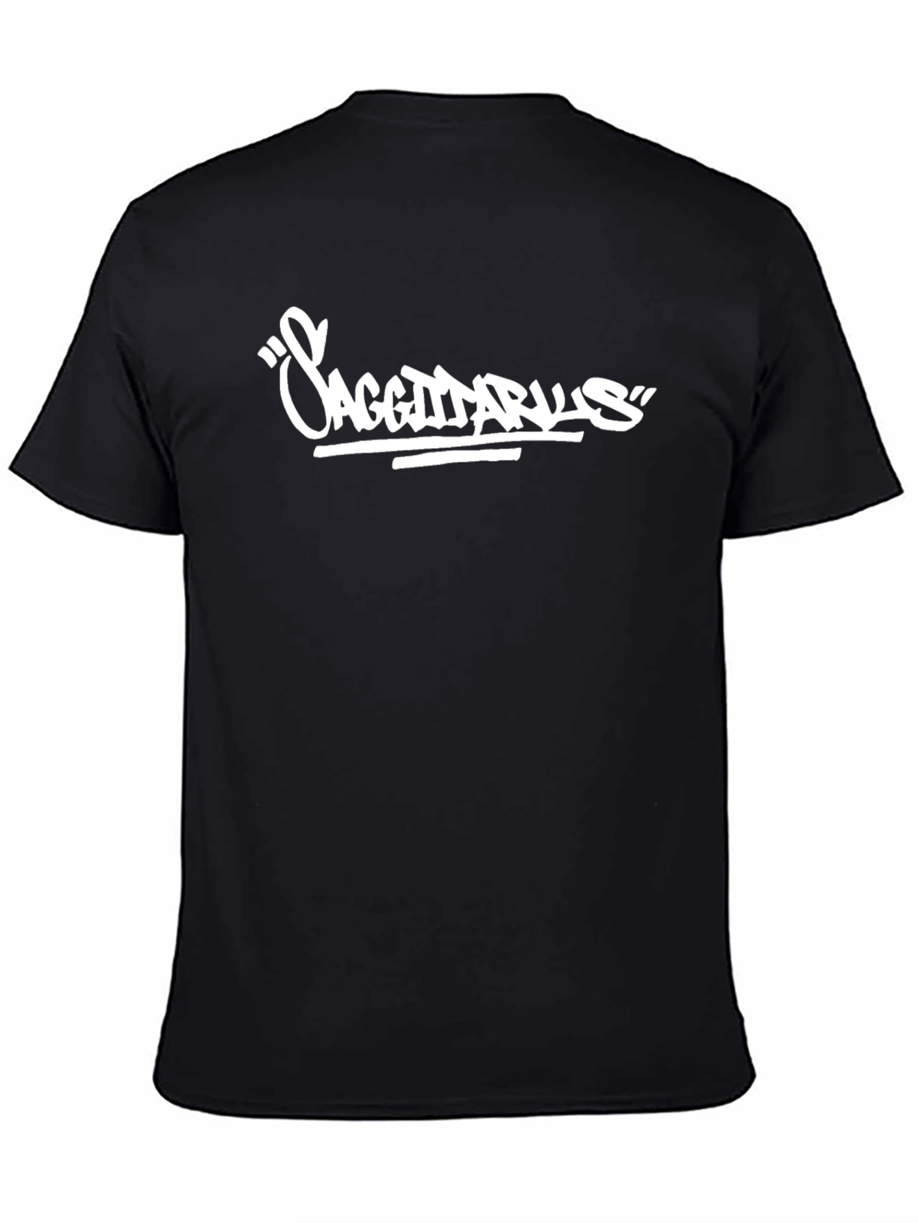 Sagittarius Graphic Tee - Black Cotton Blend