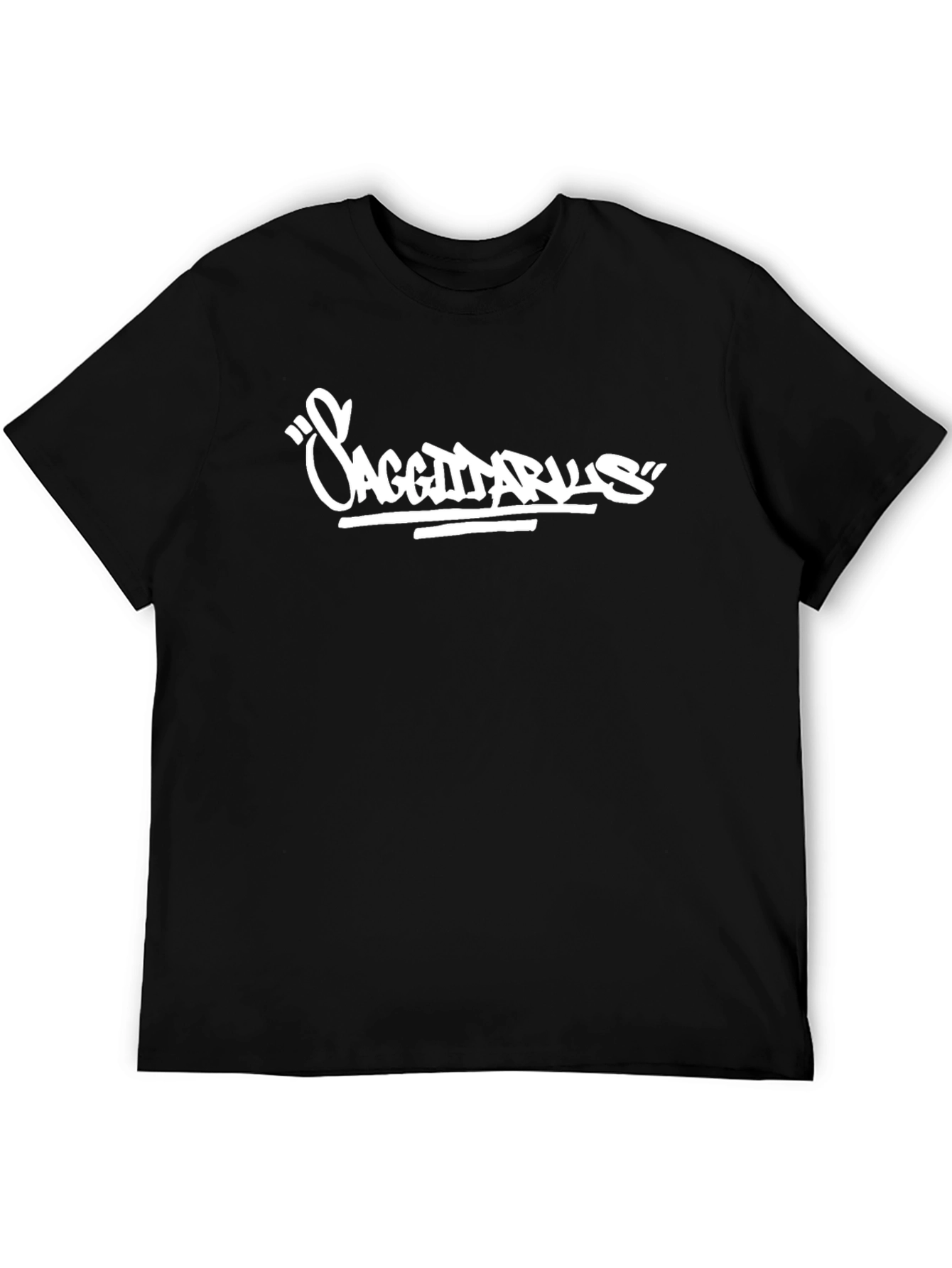 Sagittarius Graphic Tee - Black Cotton Blend