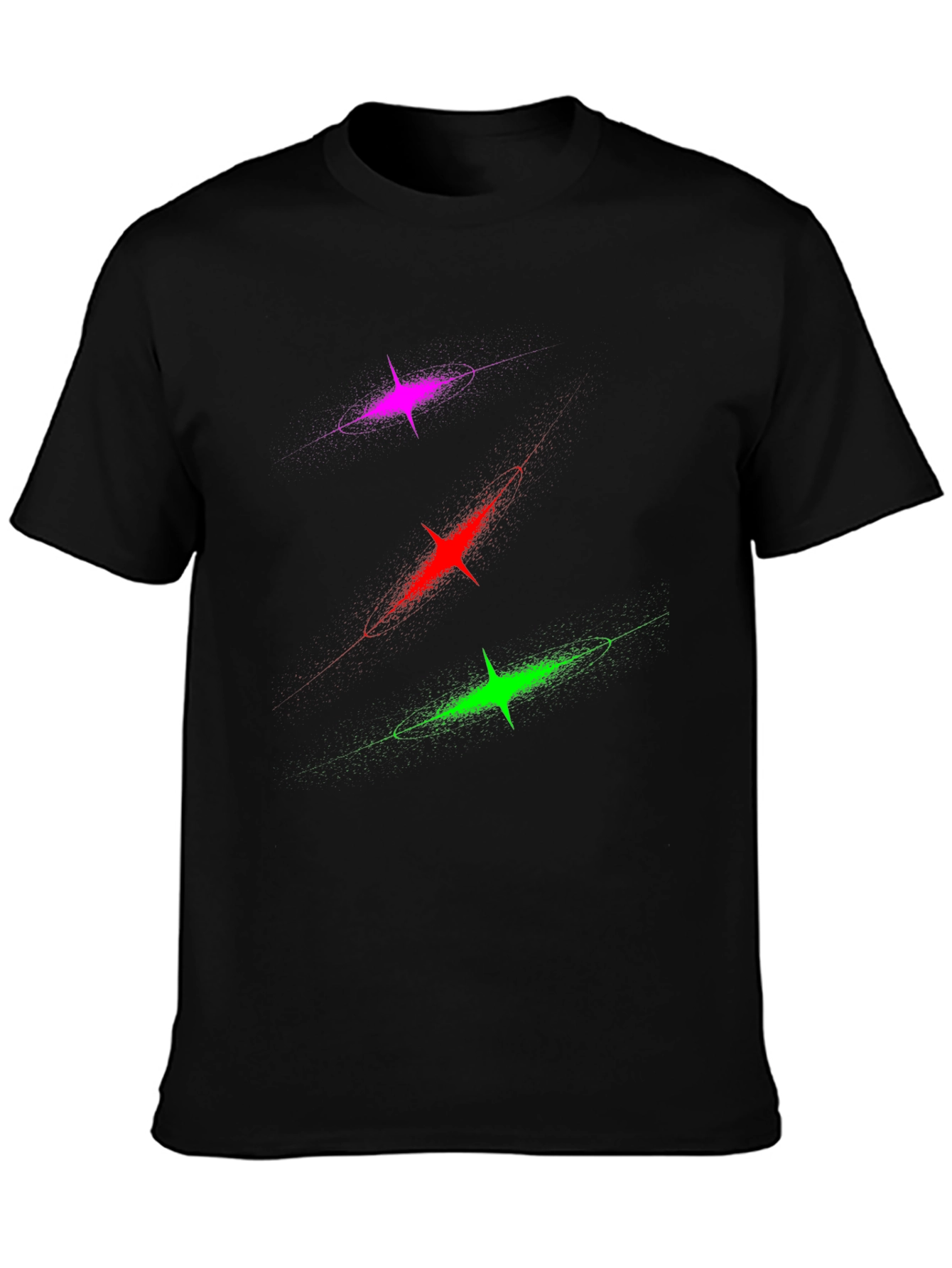 Galaxy Star T-Shirt - Mens Black Graphic Tee
