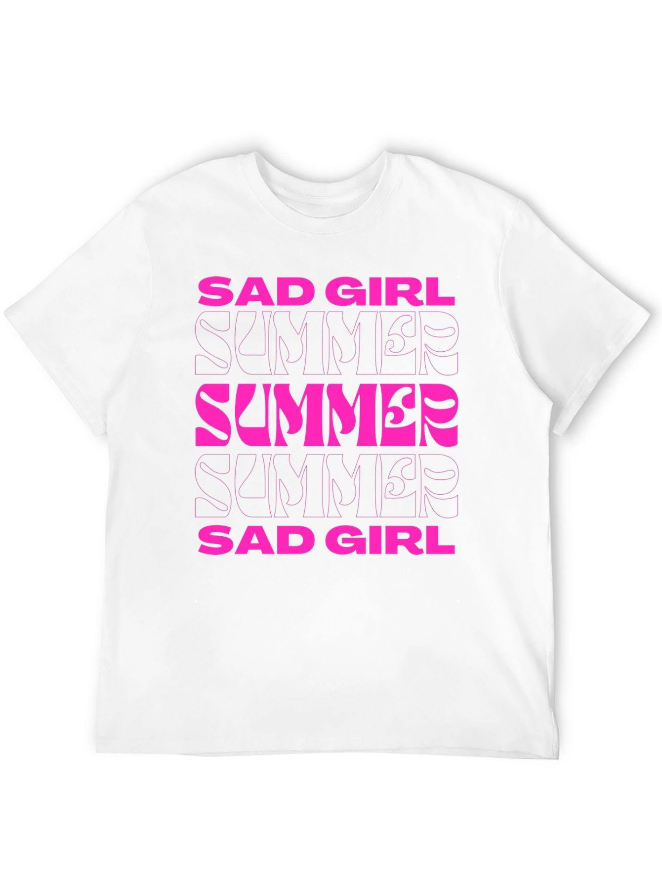 Sad Girl Summer Graphic Tee - Stylish Comfort