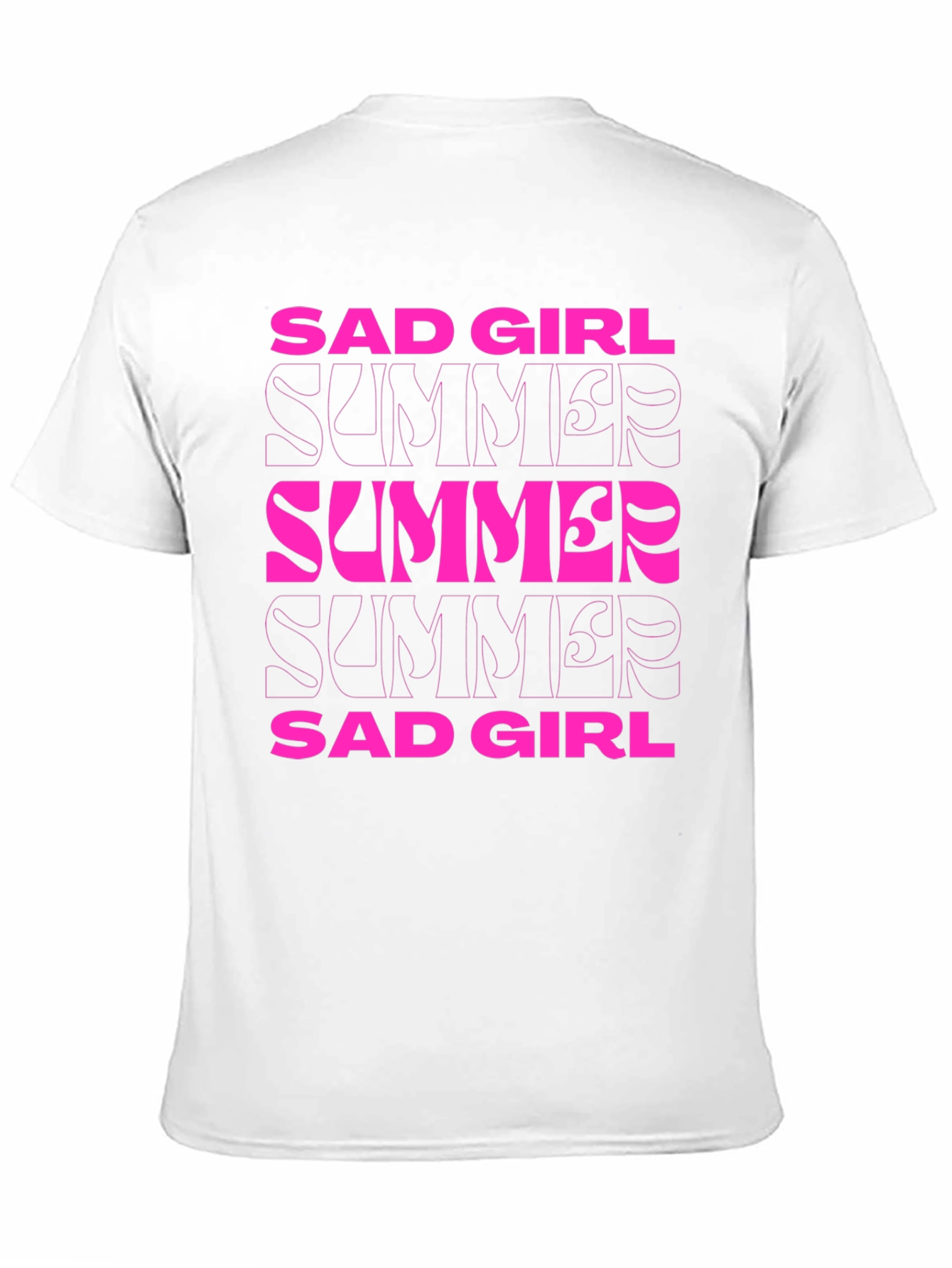 Sad Girl Summer Graphic Tee - Stylish Comfort