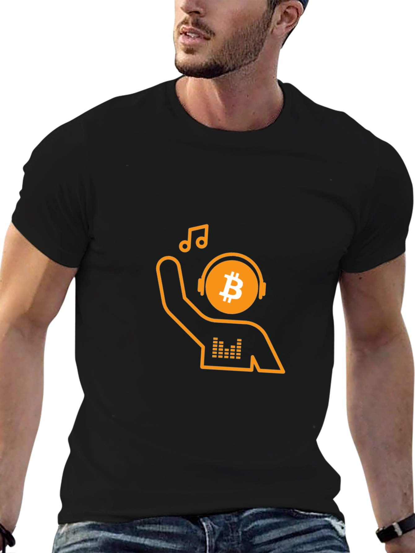 Bitcoin DJ T-Shirt - Crypto Music Lover Tee
