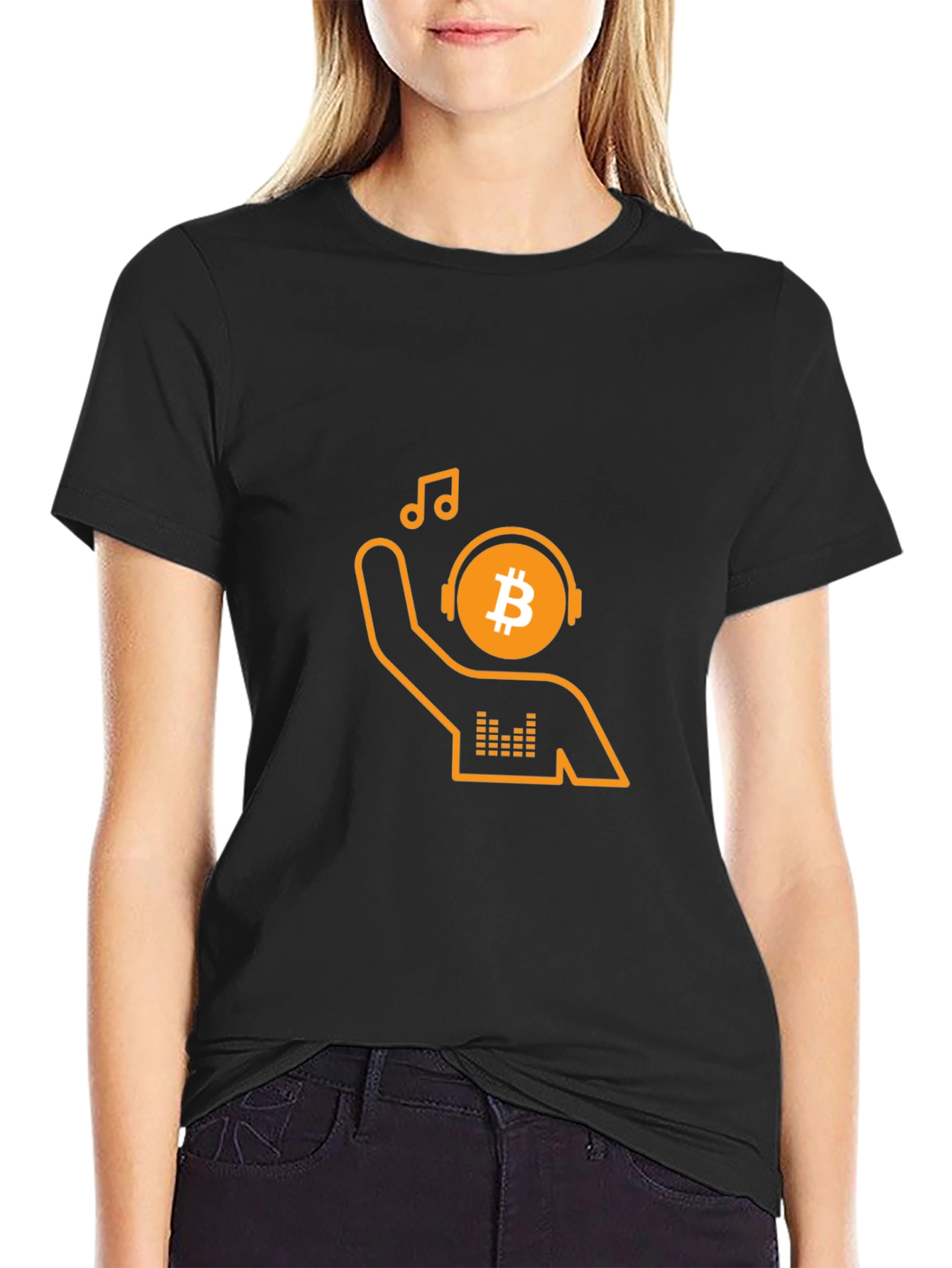 Bitcoin DJ T-Shirt - Crypto Music Lover Tee