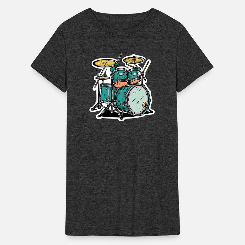 Drum Kit Cartoon Style