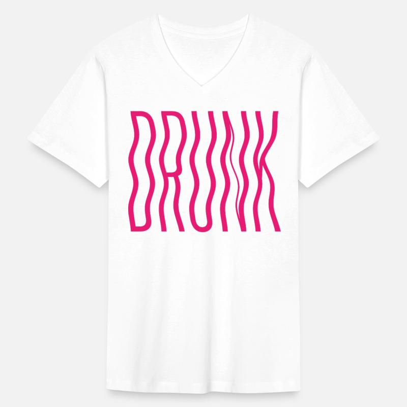 DRUNK – Wavy Text Party Design