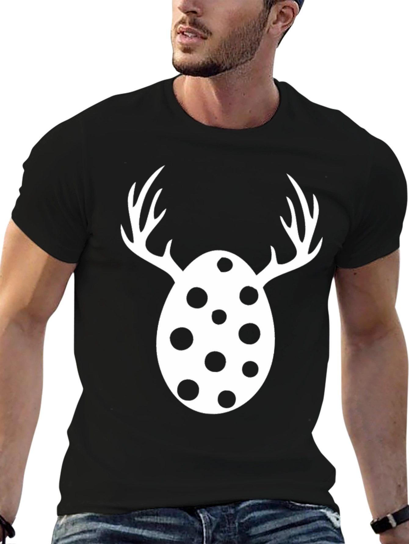 Easter Egg Deer Antler T-Shirt Funny Holiday Tee