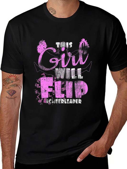 This Girl Will Flip Cheerleader T-Shirt