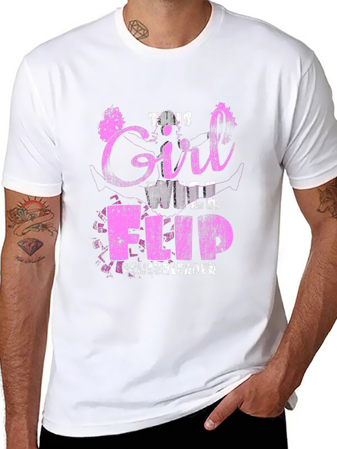 This Girl Will Flip Cheerleader T-Shirt