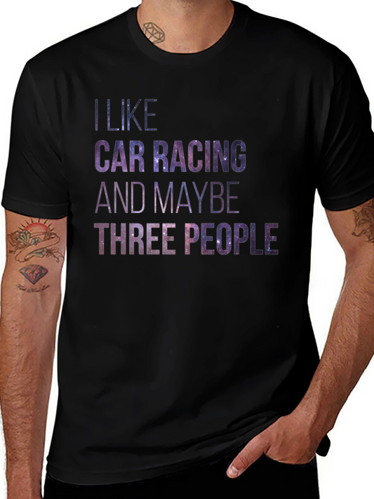I Like Car Racing Graphic T-Shirt