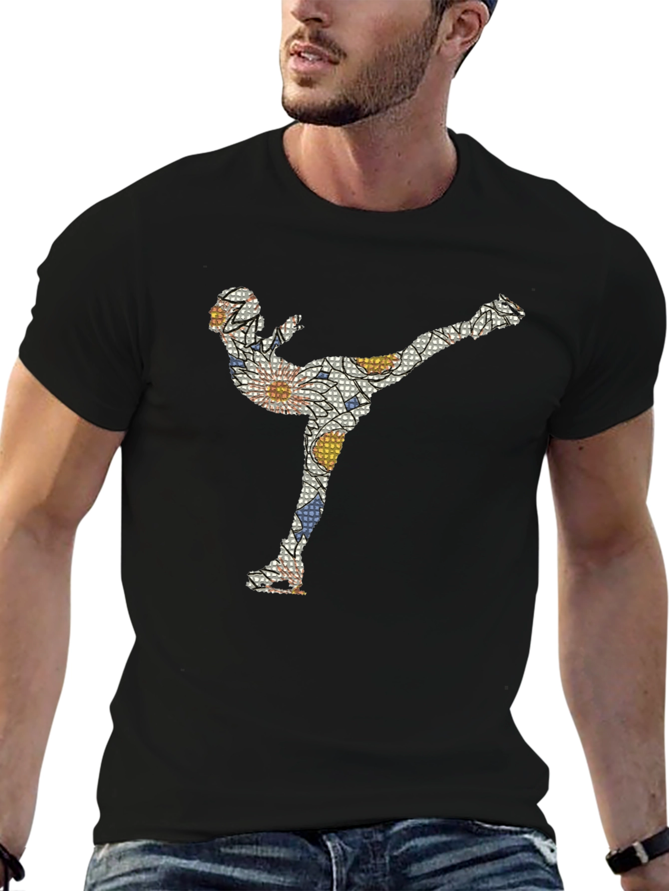 Skater Graphic Tee - Black