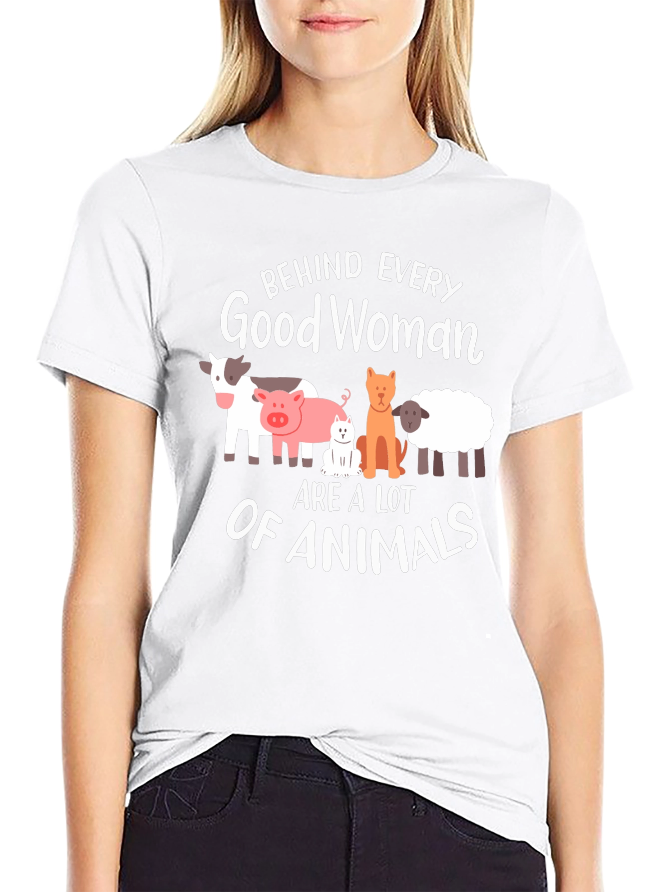 Behind Every Good Woman Animals T-Shirt