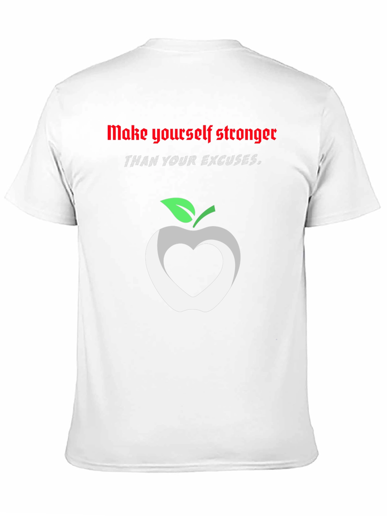 Stronger Than Excuses Black Graphic T-Shirt