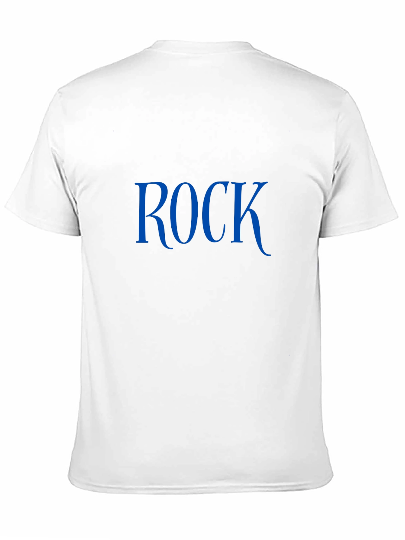 Rock T-Shirt - Classic Blue Print on Black