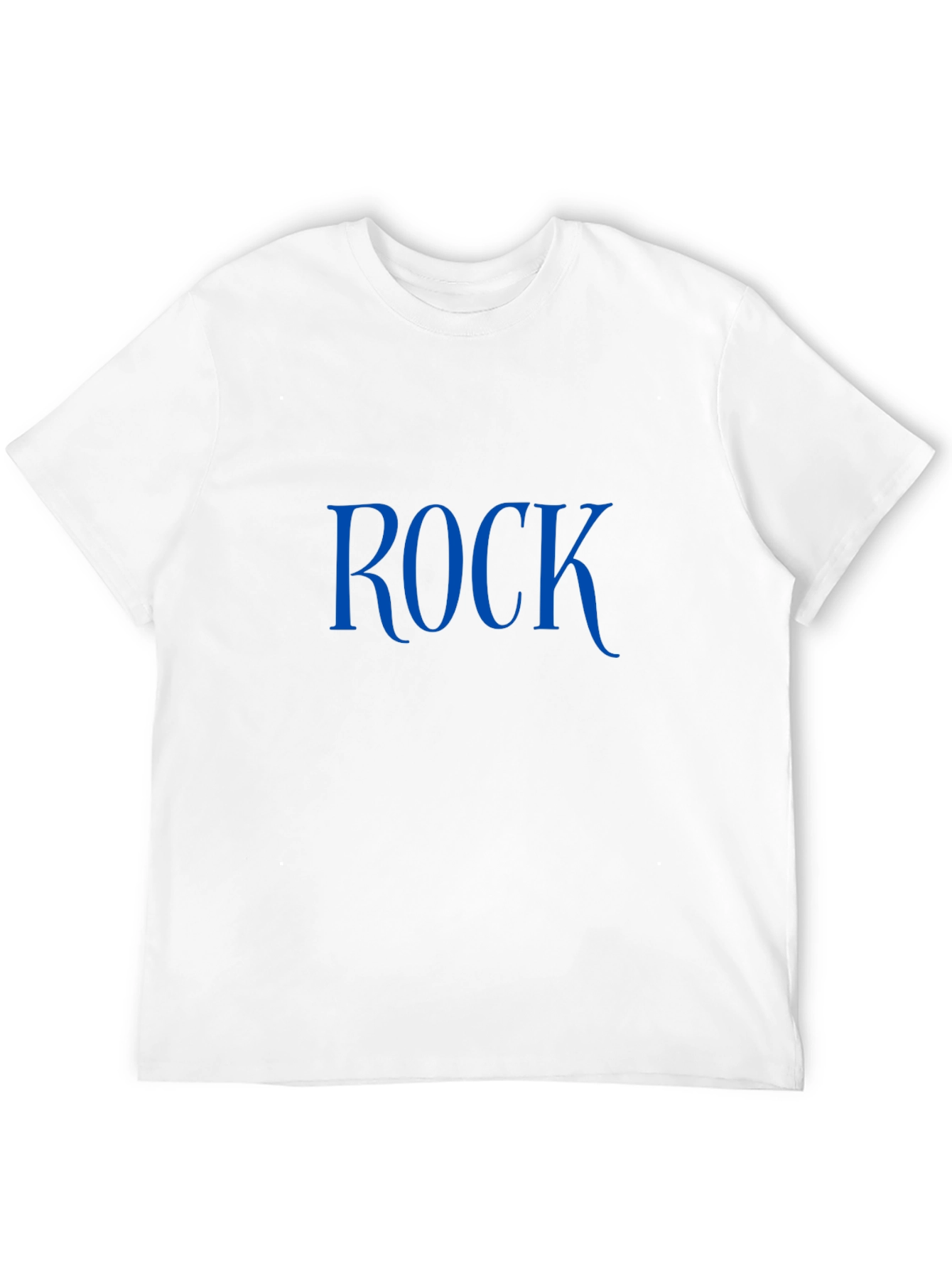 Rock T-Shirt - Classic Blue Print on Black