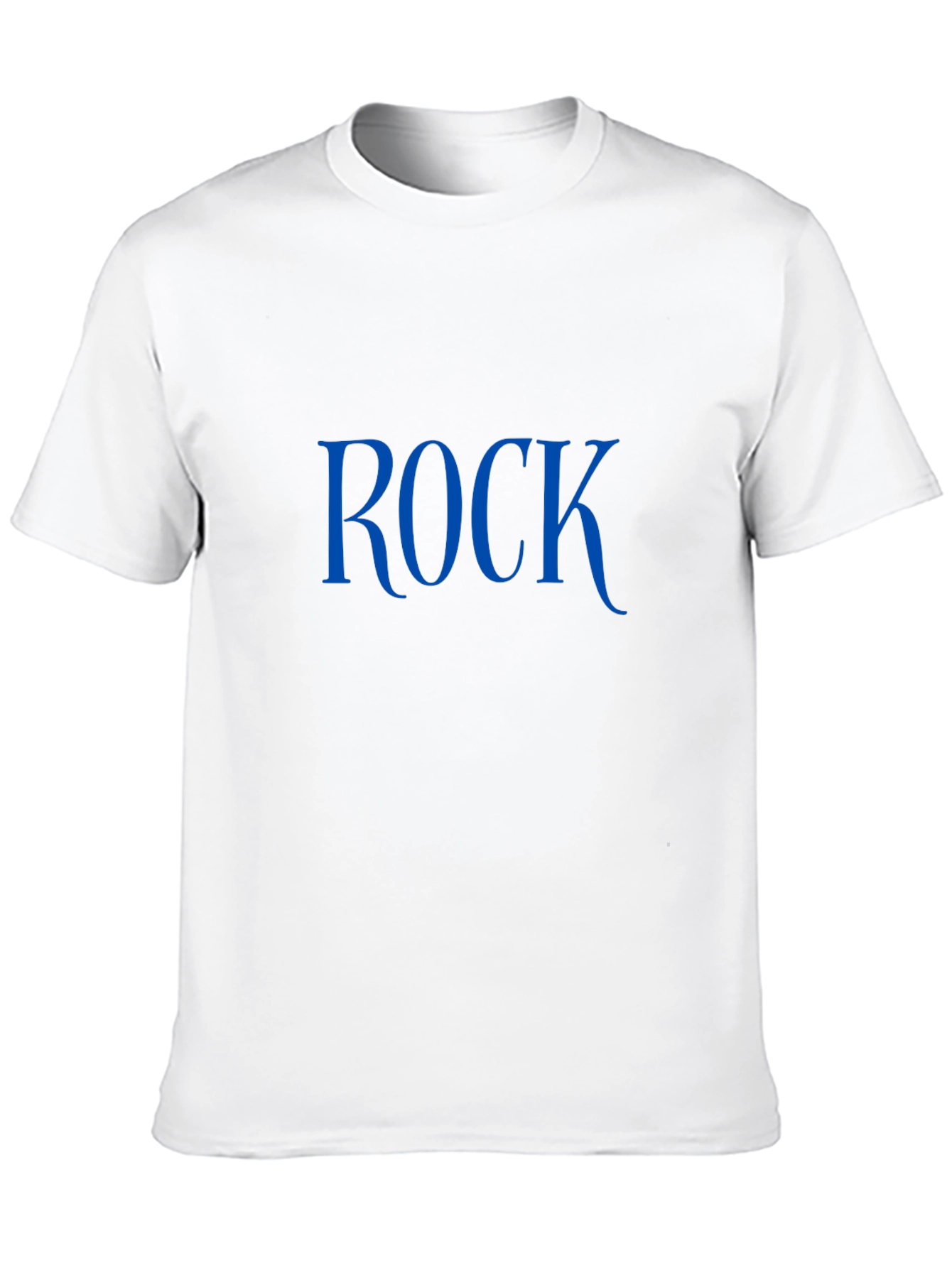 Rock T-Shirt - Classic Blue Print on Black