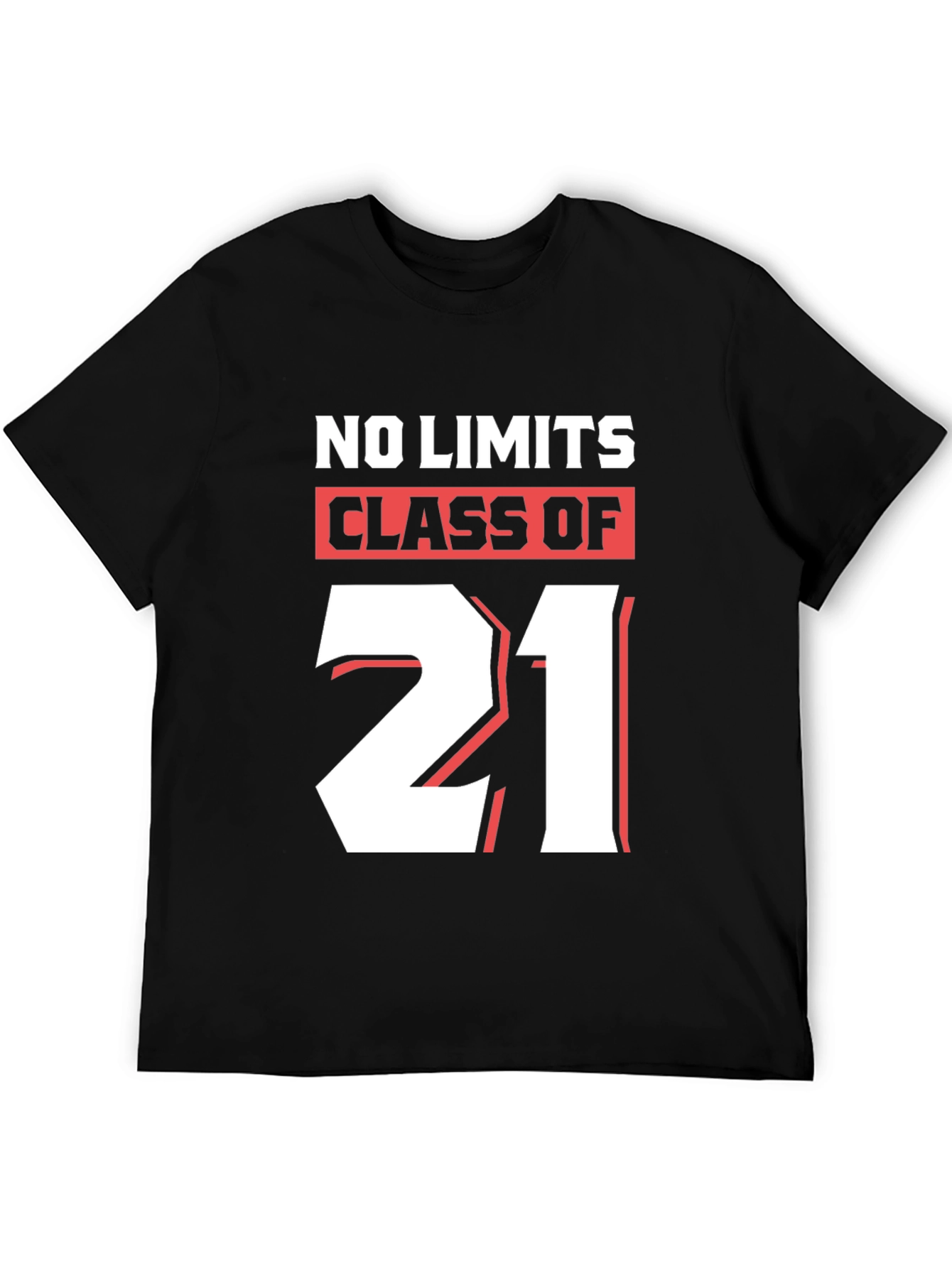 No Limits Class of 21 Black Graphic T-Shirt