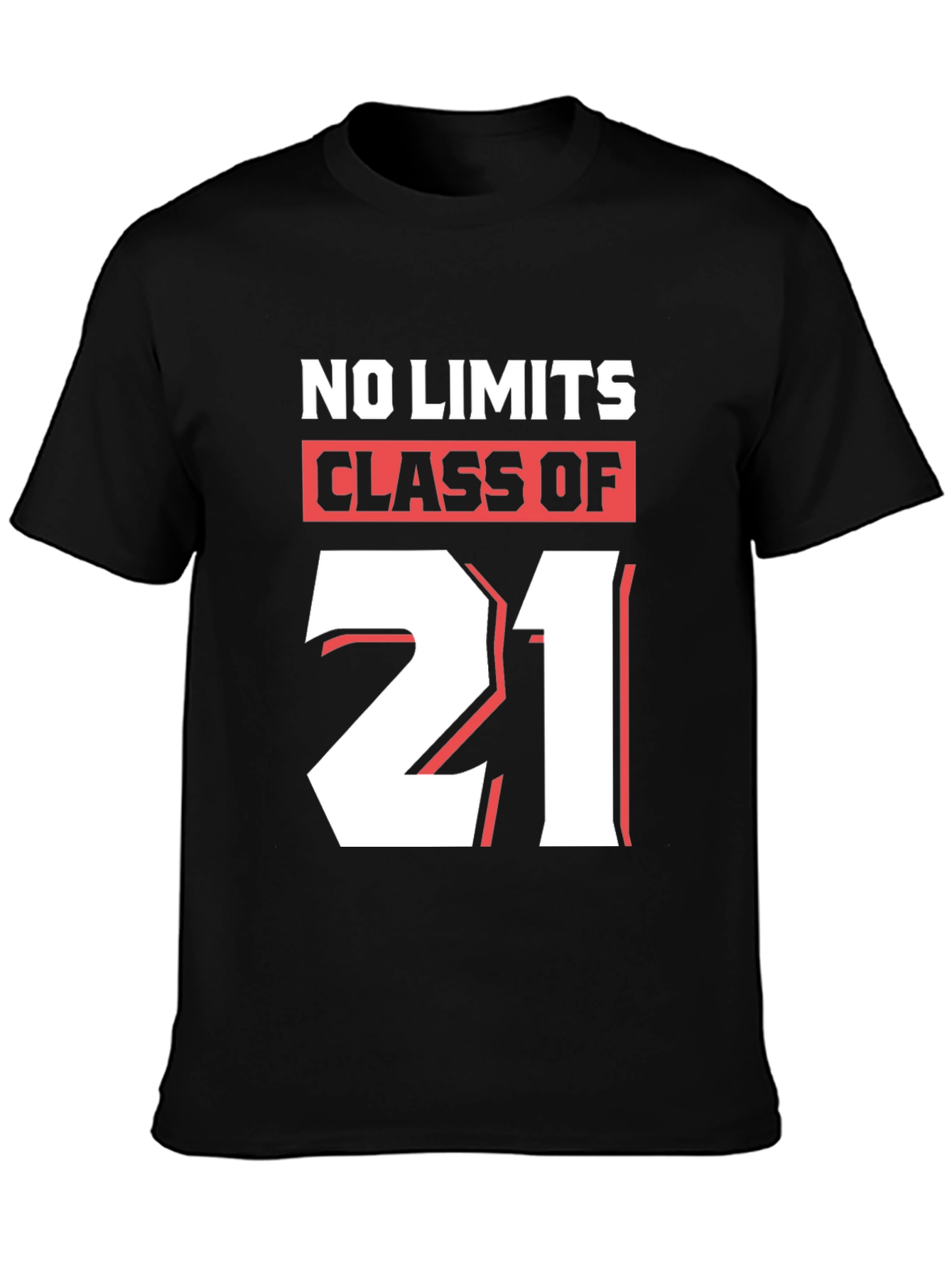 No Limits Class of 21 Black Graphic T-Shirt