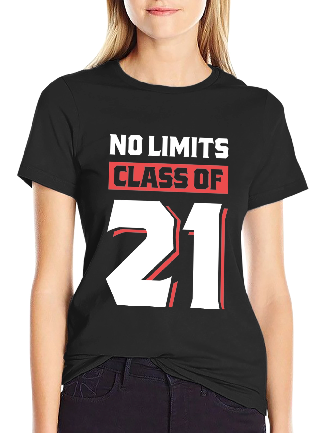 No Limits Class of 21 Black Graphic T-Shirt