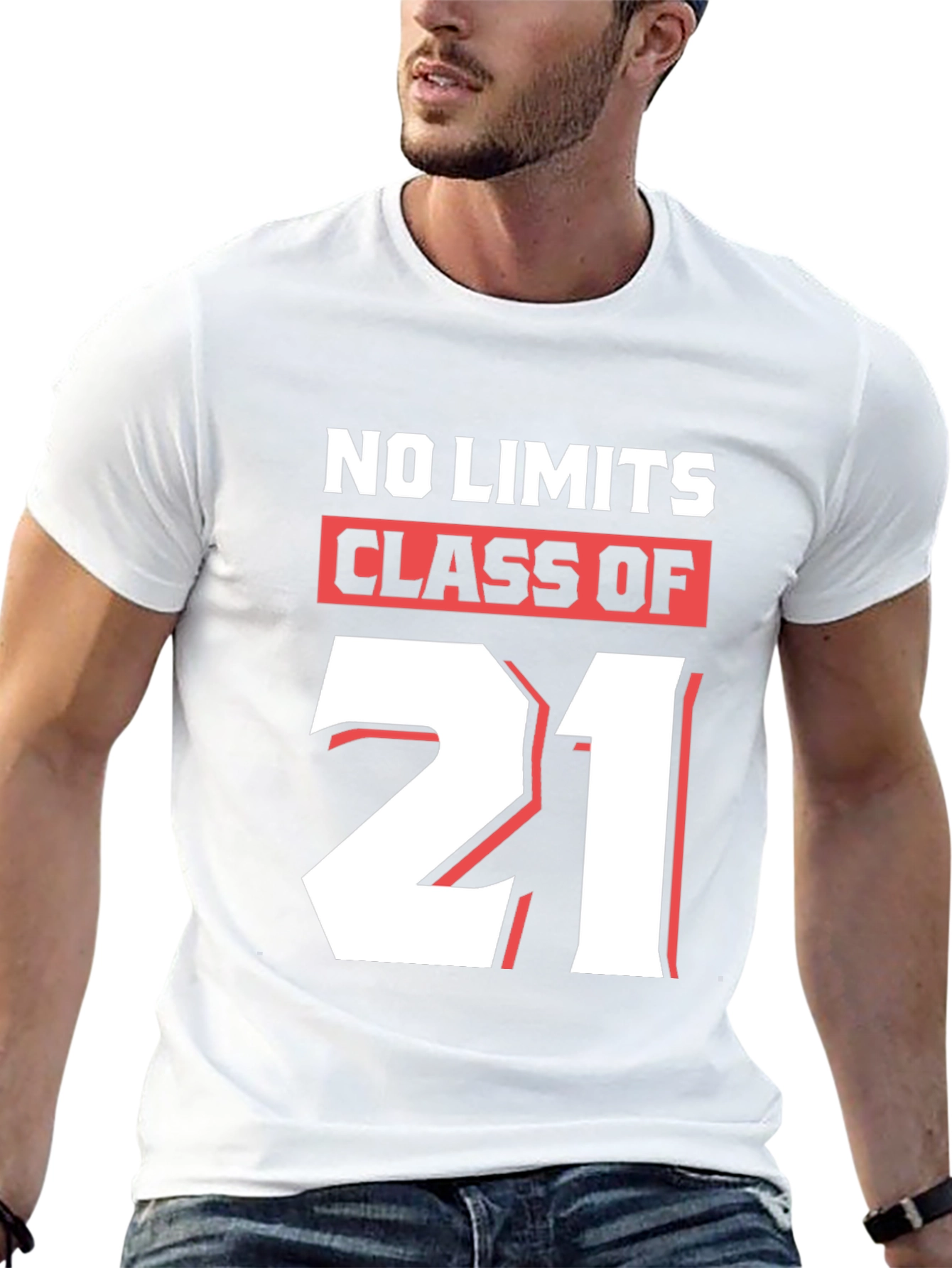 No Limits Class of 21 Black Graphic T-Shirt