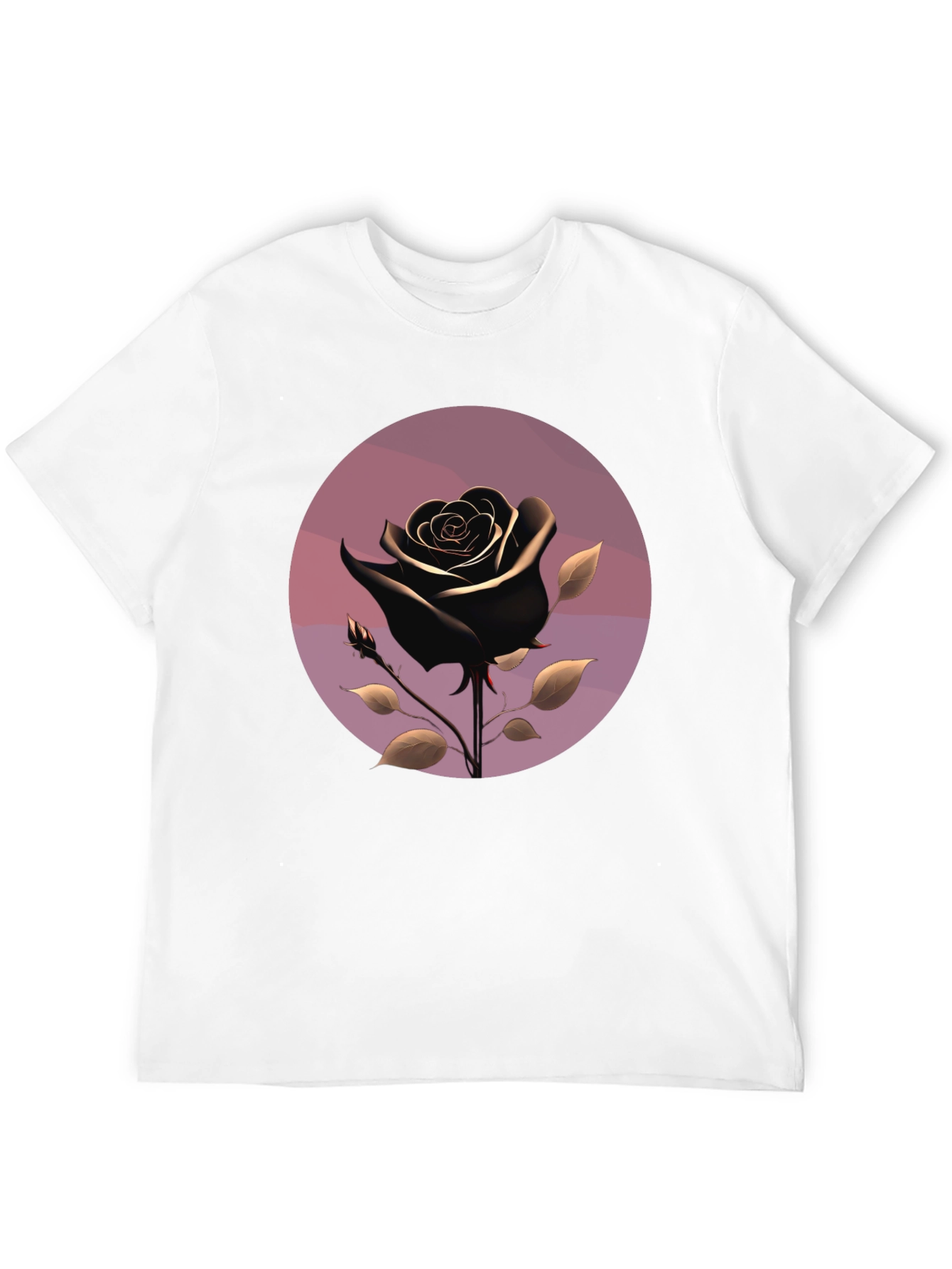 Black Rose Graphic T-Shirt - Stylish Mens Tee