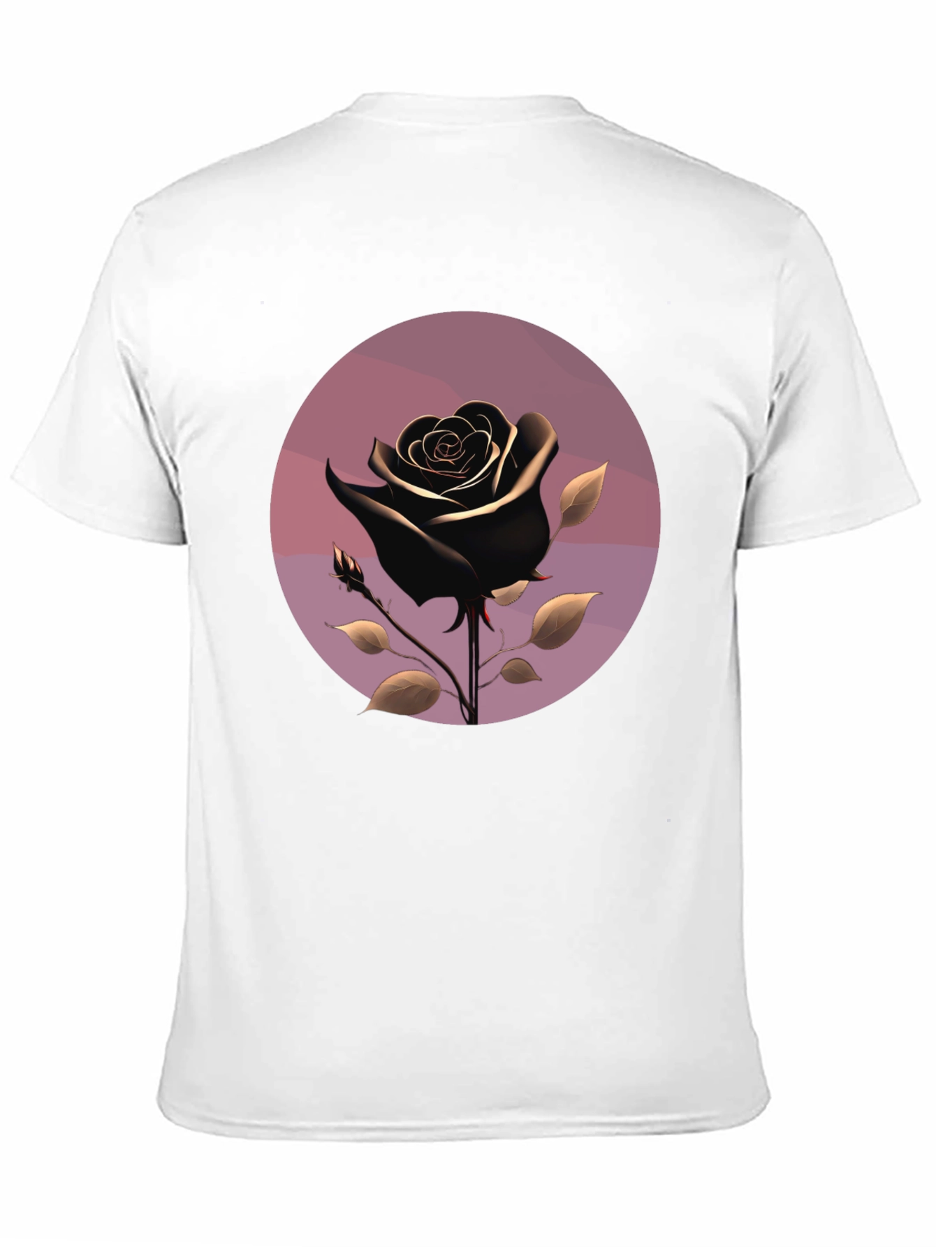 Black Rose Graphic T-Shirt - Stylish Mens Tee