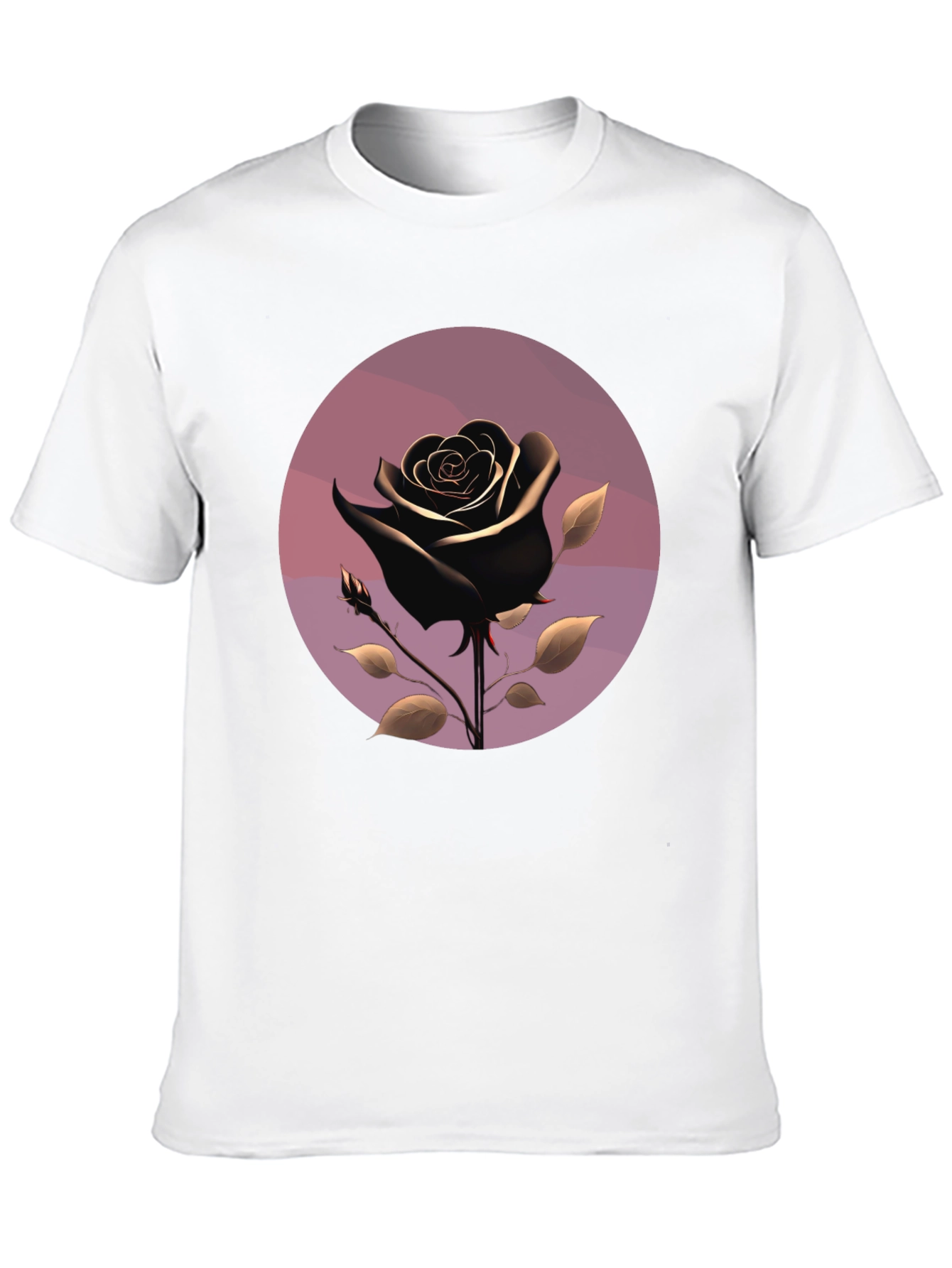 Black Rose Graphic T-Shirt - Stylish Mens Tee