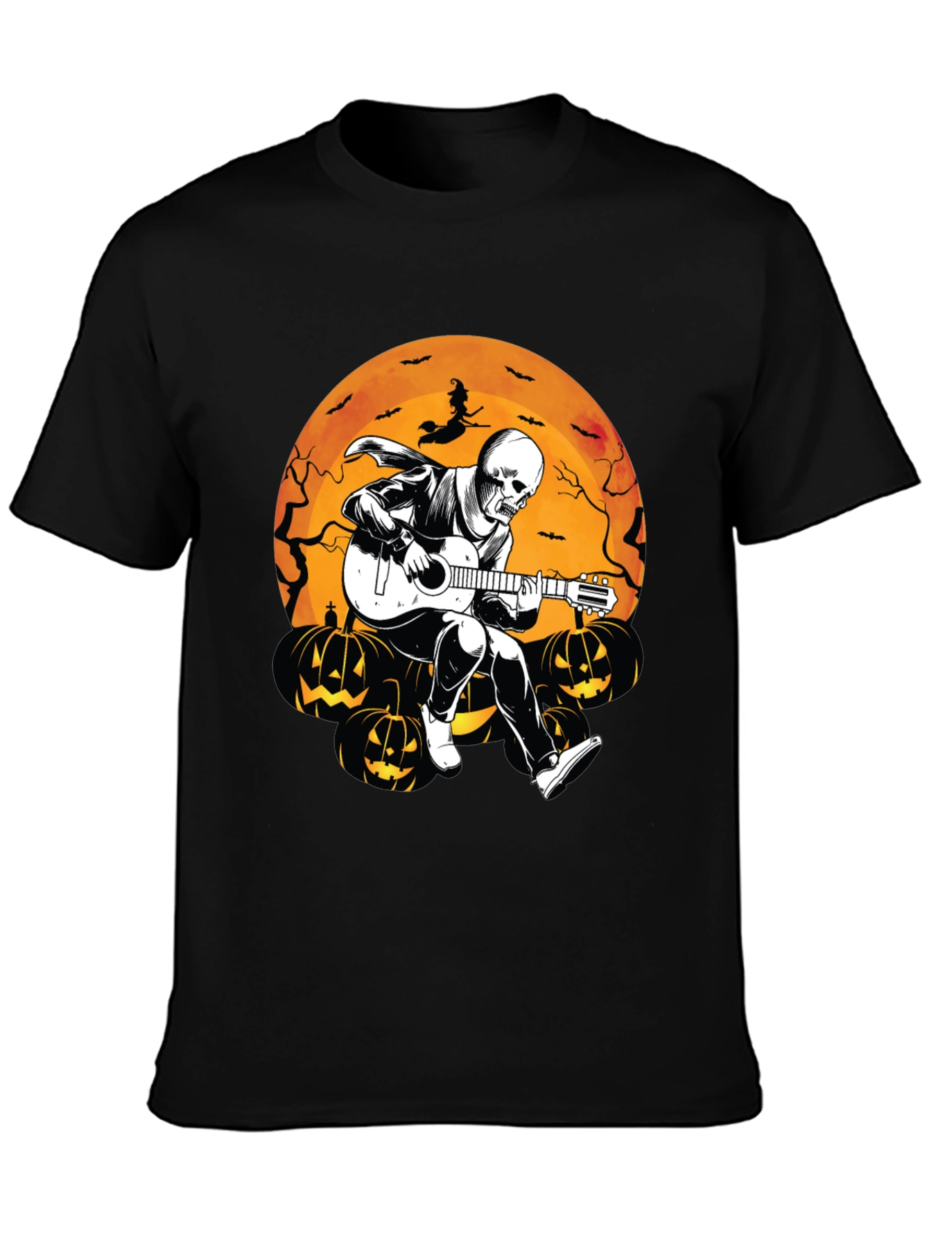 Skeleton Guitarist Halloween T-Shirt