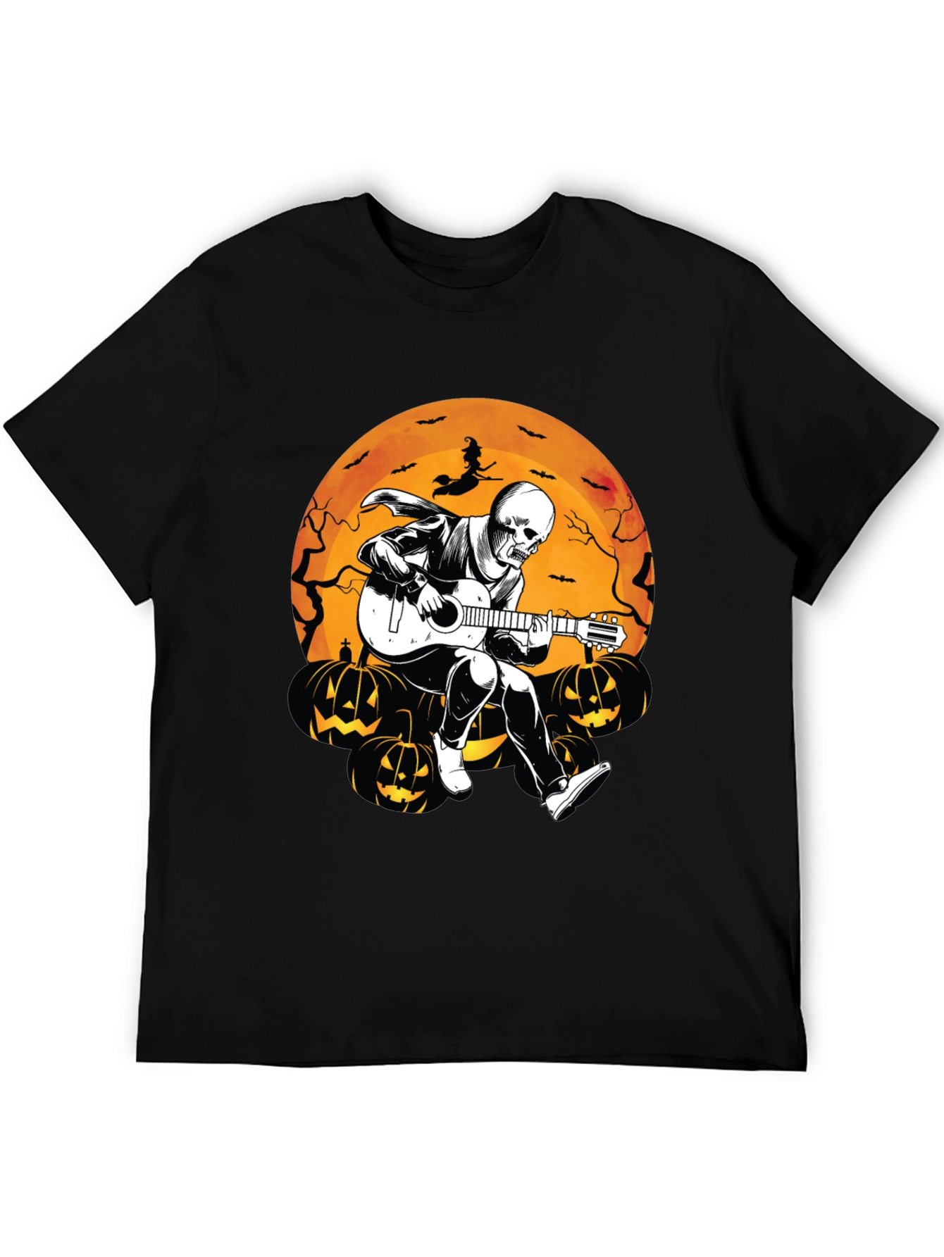 Skeleton Guitarist Halloween T-Shirt