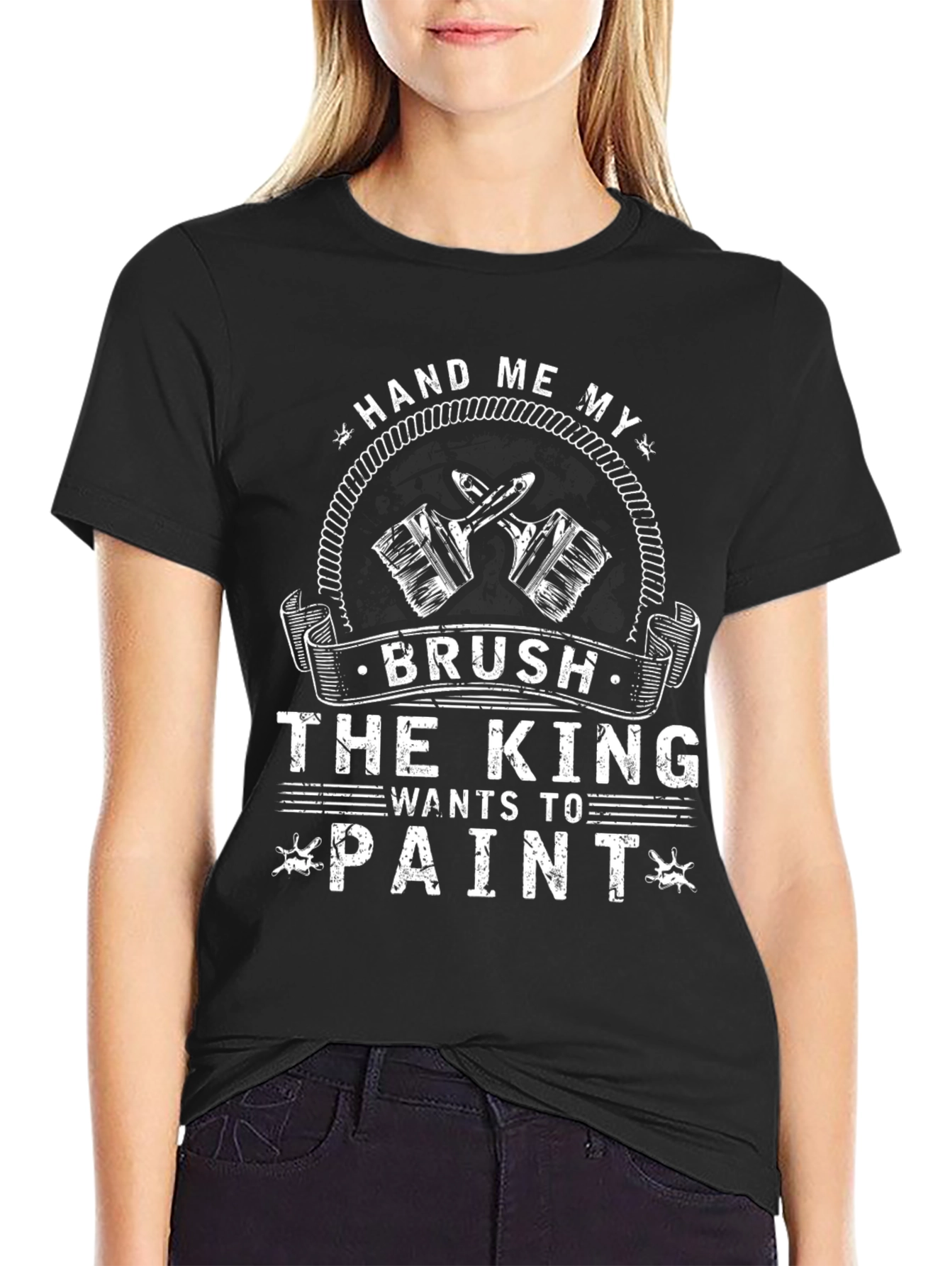 Hand Me My Brush T-Shirt - Painter King