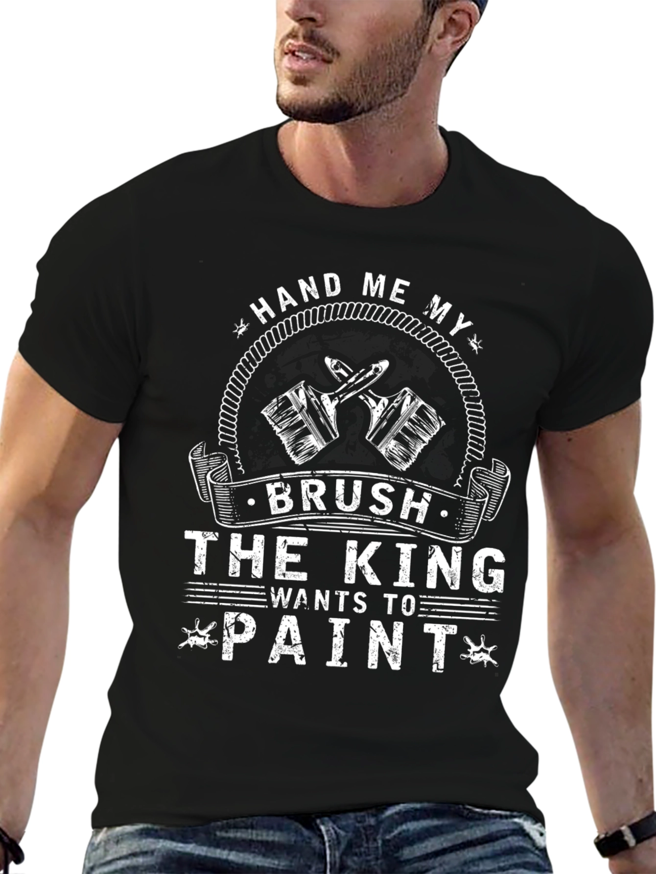 Hand Me My Brush T-Shirt - Painter King