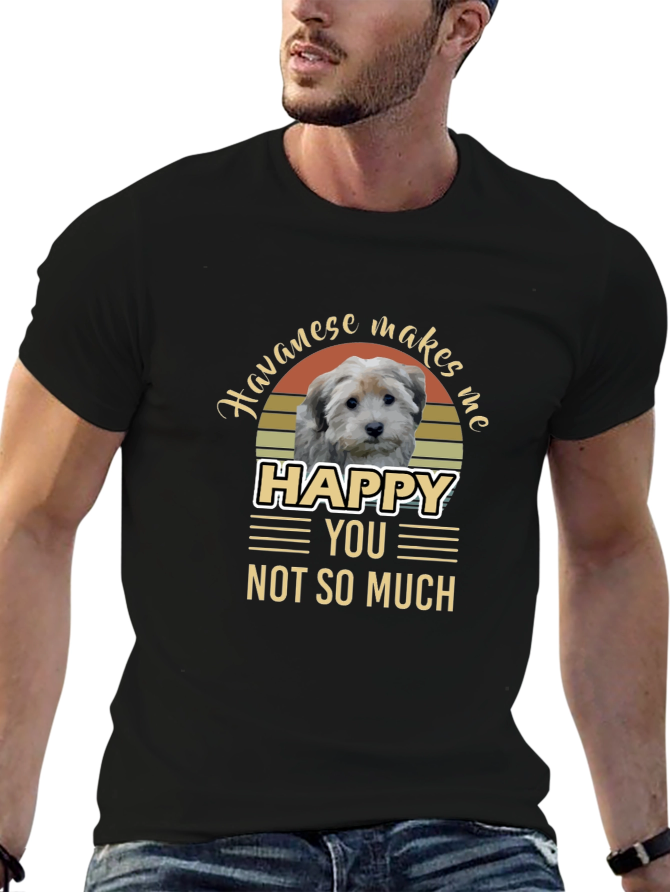 Havanese Makes Me Happy T-Shirt